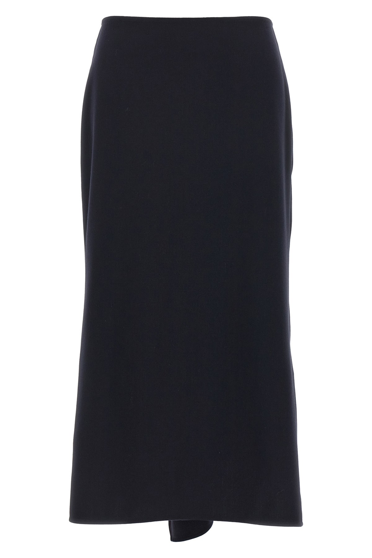 Victoria Beckham Asymmetric-hem Midi Skirt In Blue