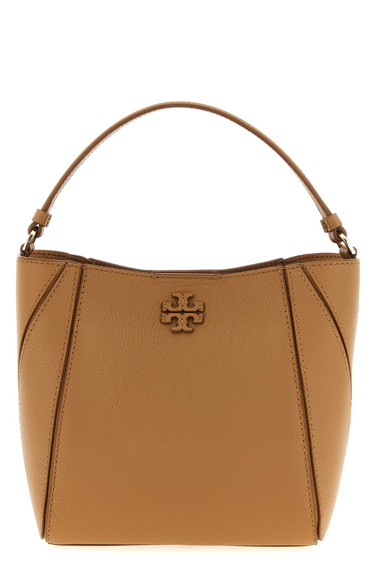 Tory Burch Mcgraw Small Bucket Bag In Sand
