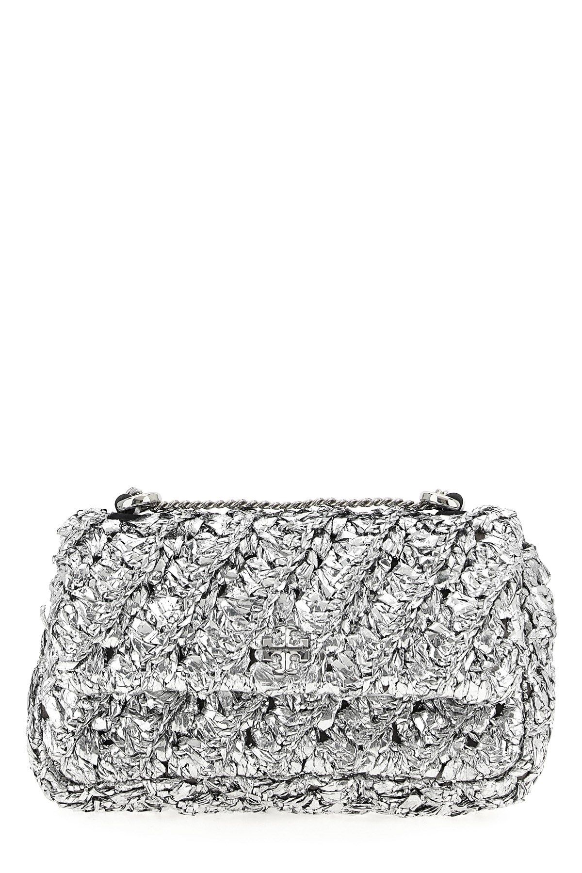 Tory Burch 'kira' Mini Shoulder Bag In Silver