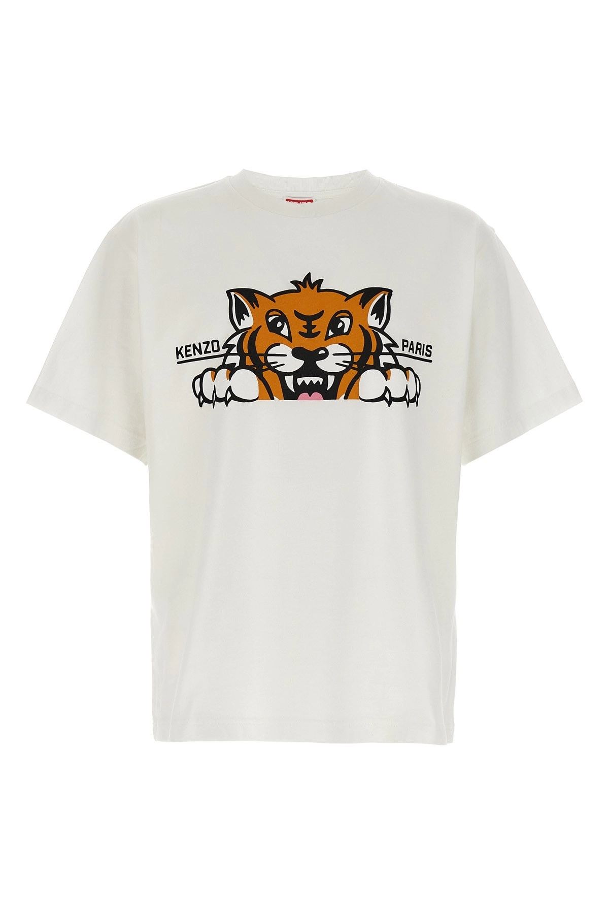 Tシャツ・カットソー KENZO FW25 'Happy Kenzo' T-shirt (FF65TS4514SG 02) KENZO Happy Tiger' oversized T-shirt in cotton | Men's | KENZO