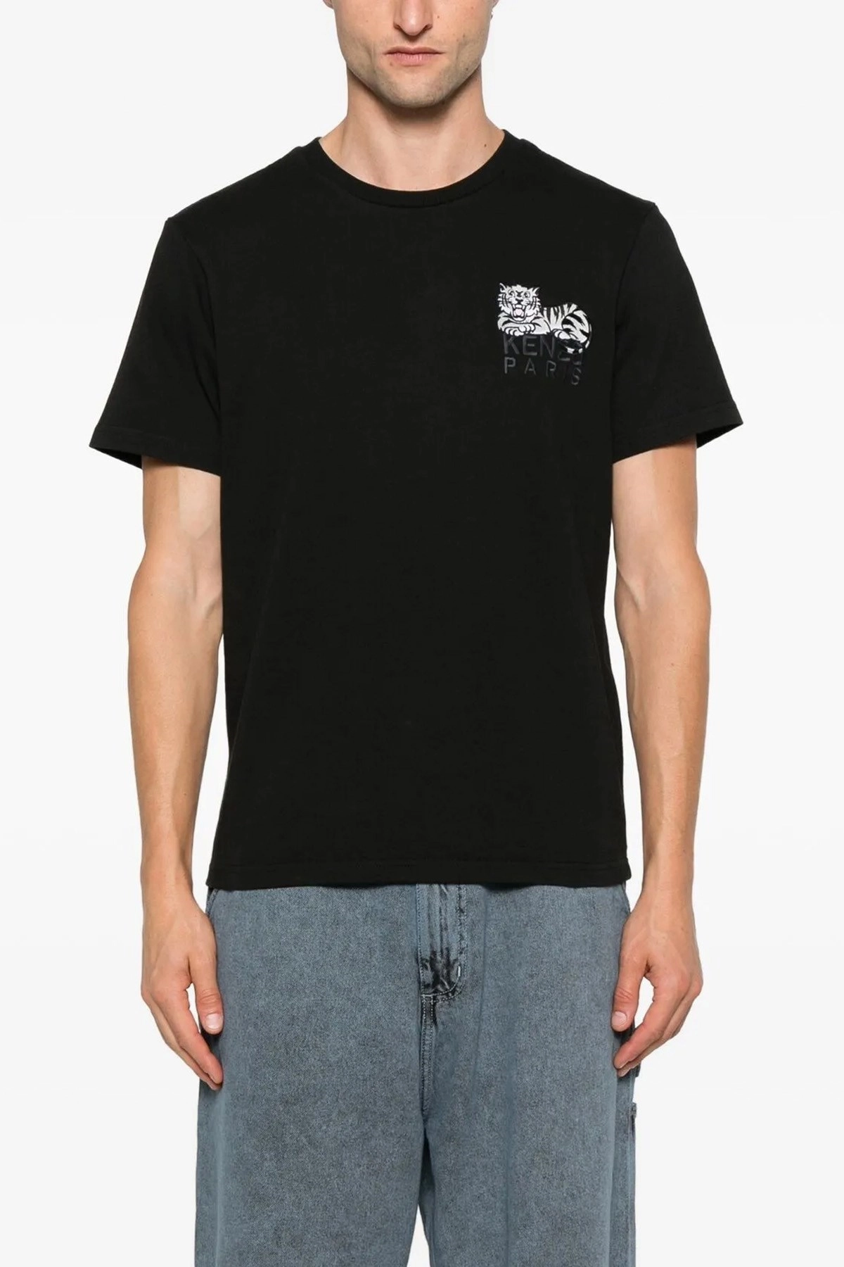 Tシャツ・カットソー KENZO FW25 'Gots Happy Tiger' T-shirt (FF65TS1524SI 99J) Kenzo 'gots happy tiger' t-shirt available on julian-fashion