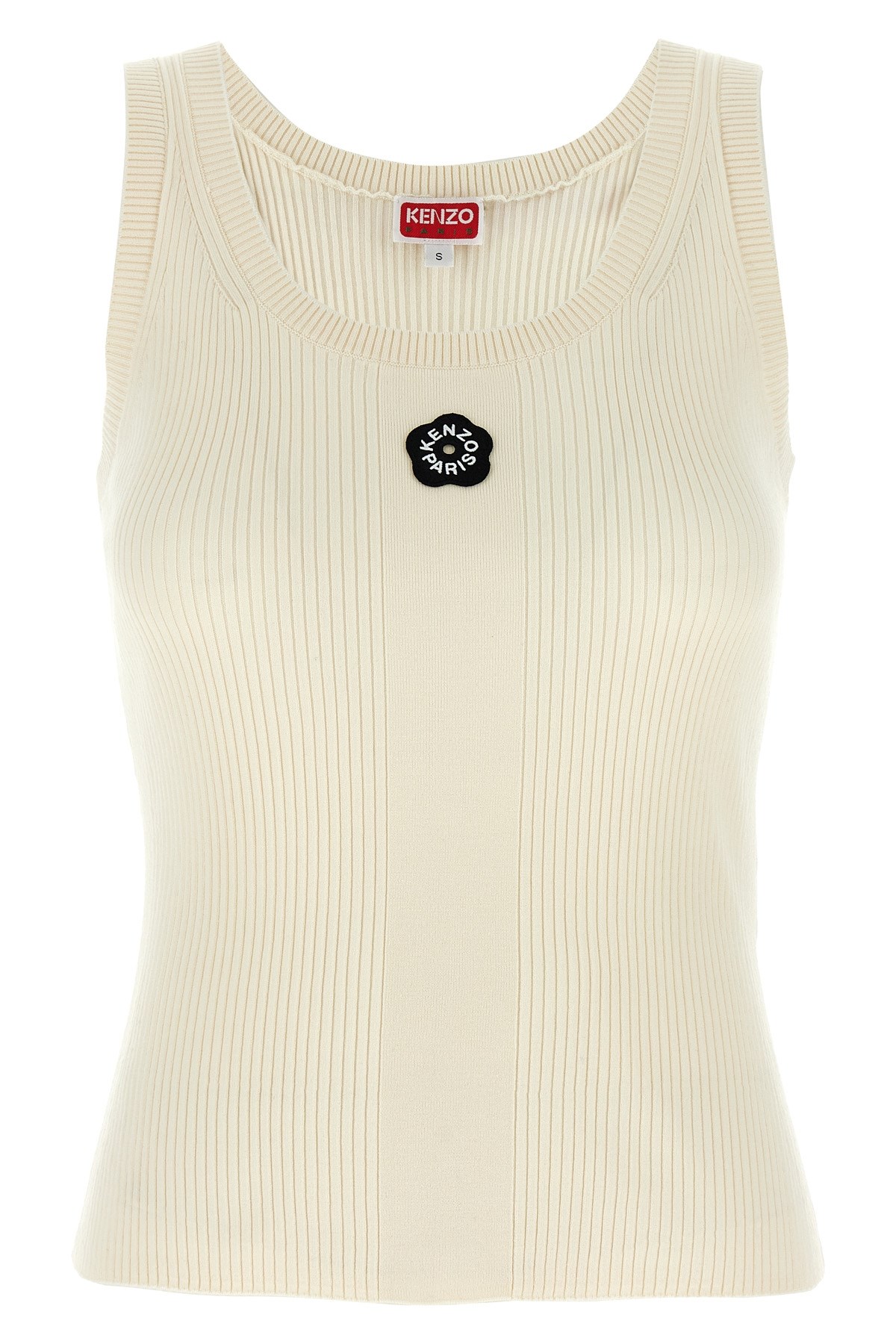 Kenzo Tank Top With Embroidery Boke Flower 2.0 In Neutral