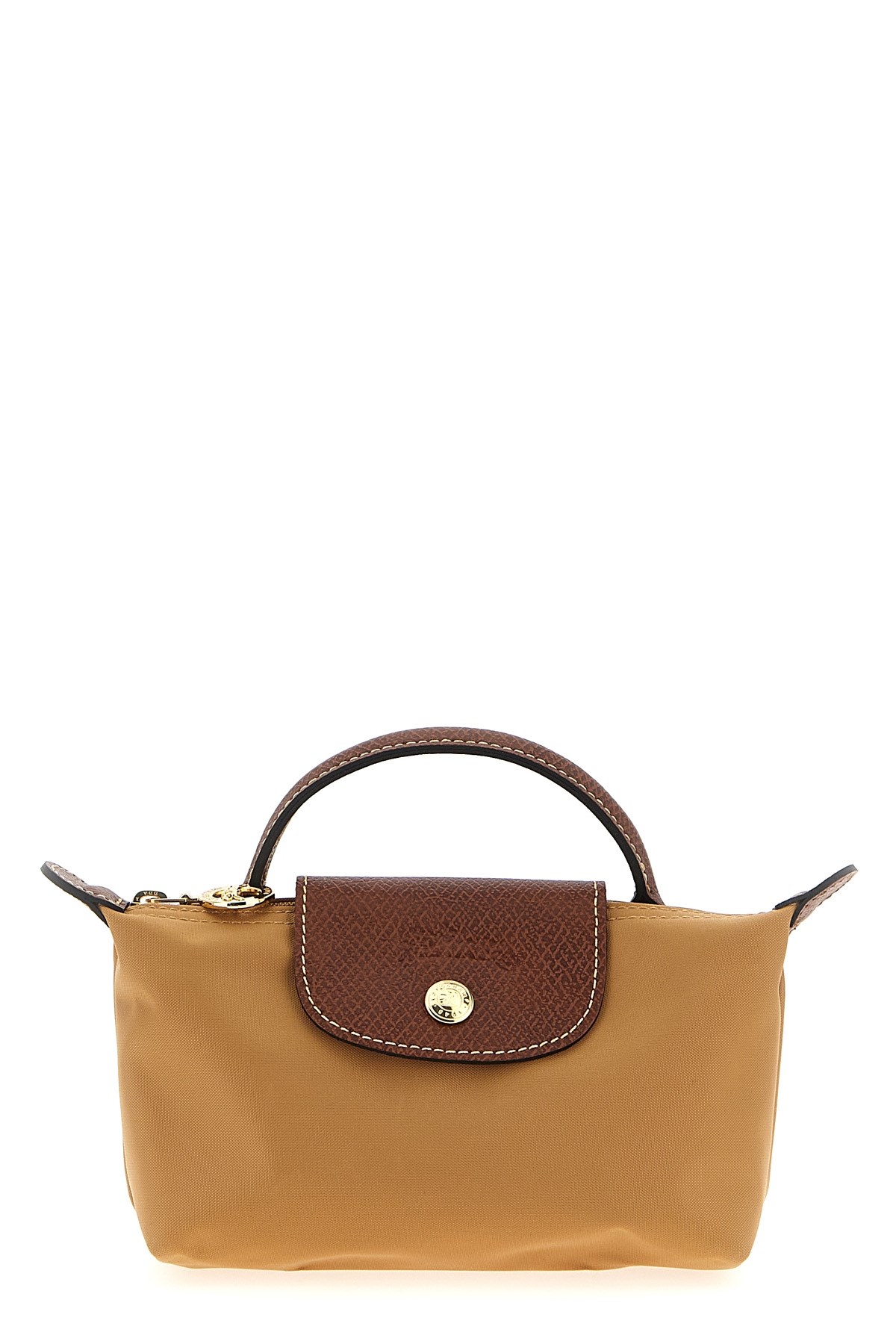 Longchamp 'le Pliage Original' Clutch In Sand