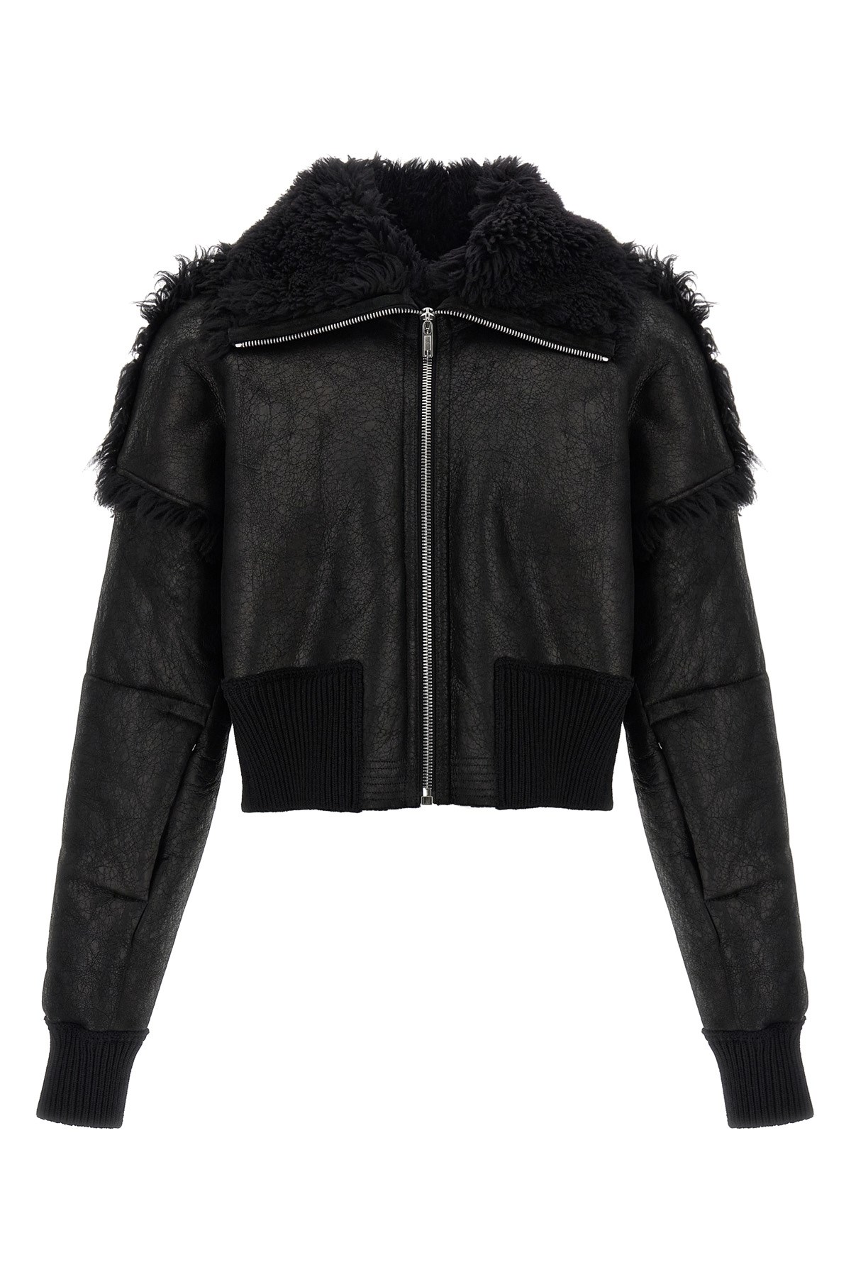 Rick Owens 'flight' Bomber Jacket In Black