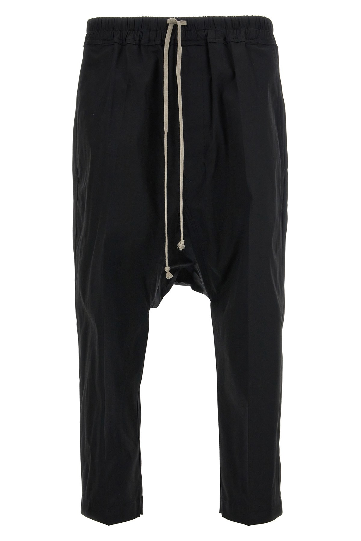 Rick Owens 'drawnstring Cropped' Pants In Black