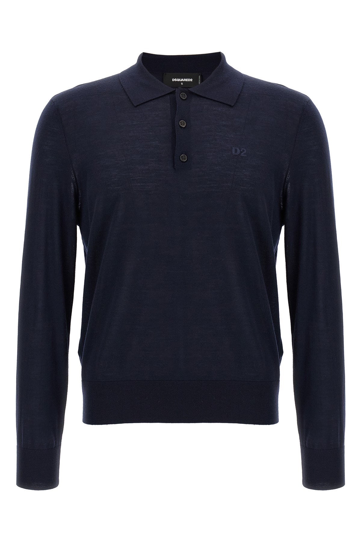 Dsquared2 Logo Embroidery Polo Shirt In Blue