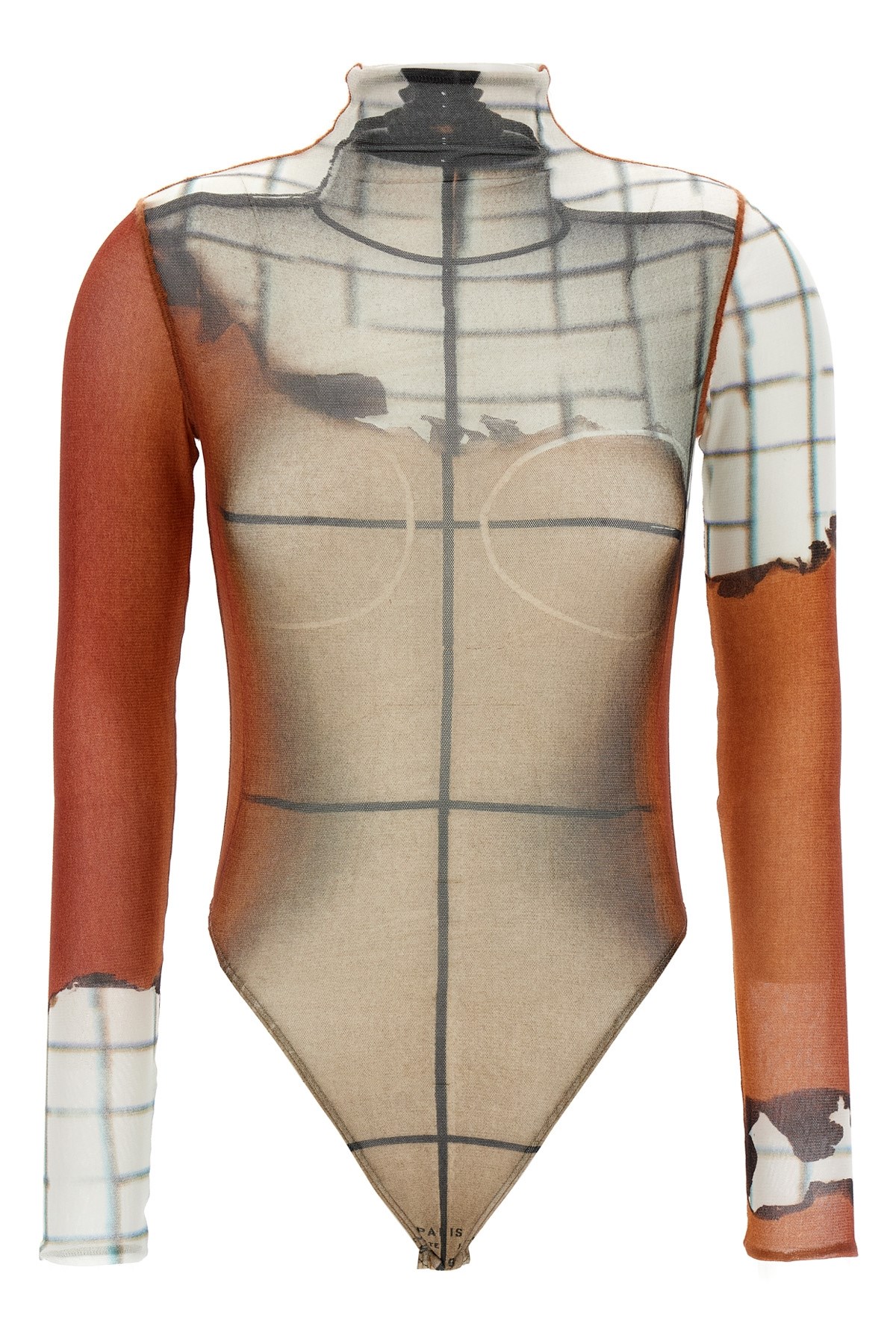 Jean Paul Gaultier 'the Fire' Bodysuit In Multi