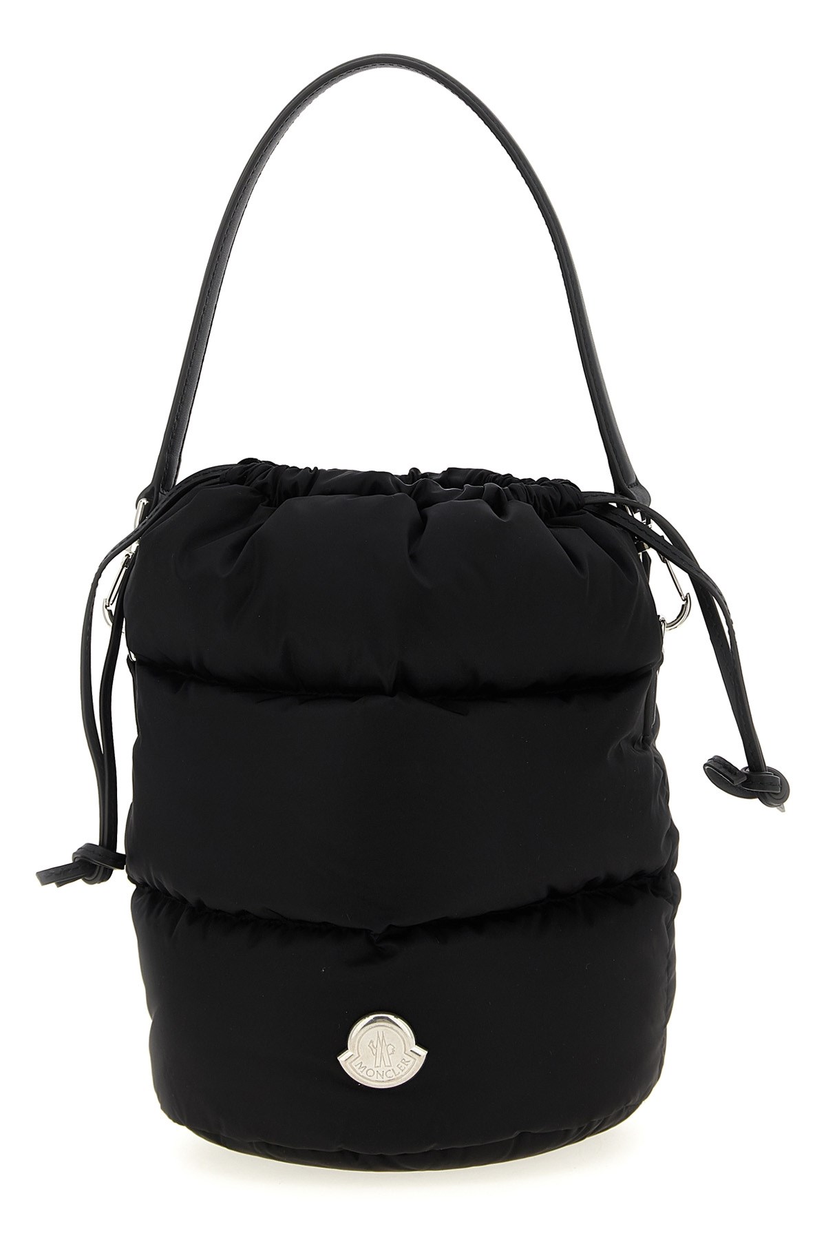 Moncler Caradoc Quilted Bucket Bag With Top Handle In Black