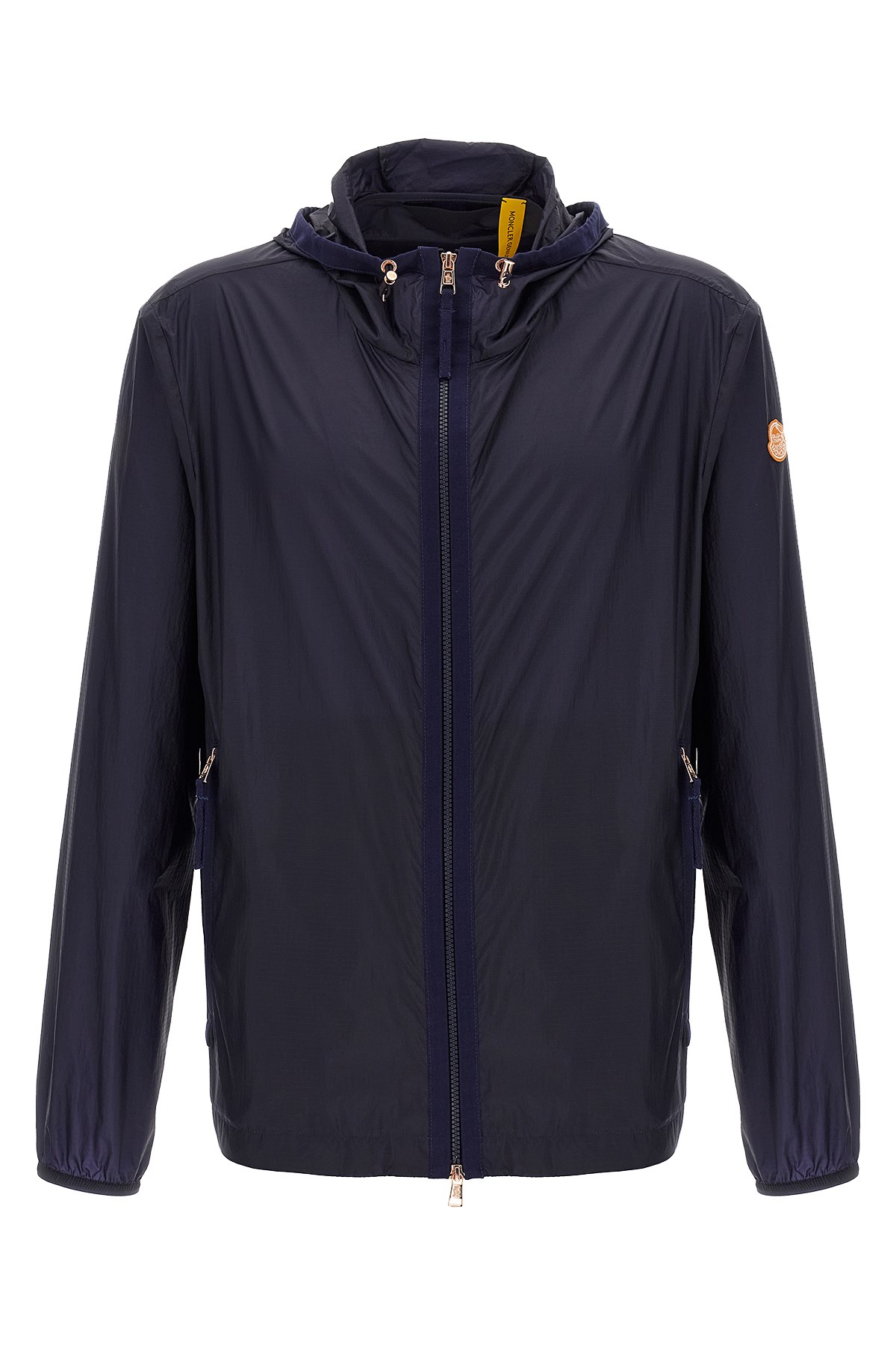 Moncler Genius Blue Hamlin Hooded Windbreaker In Blue