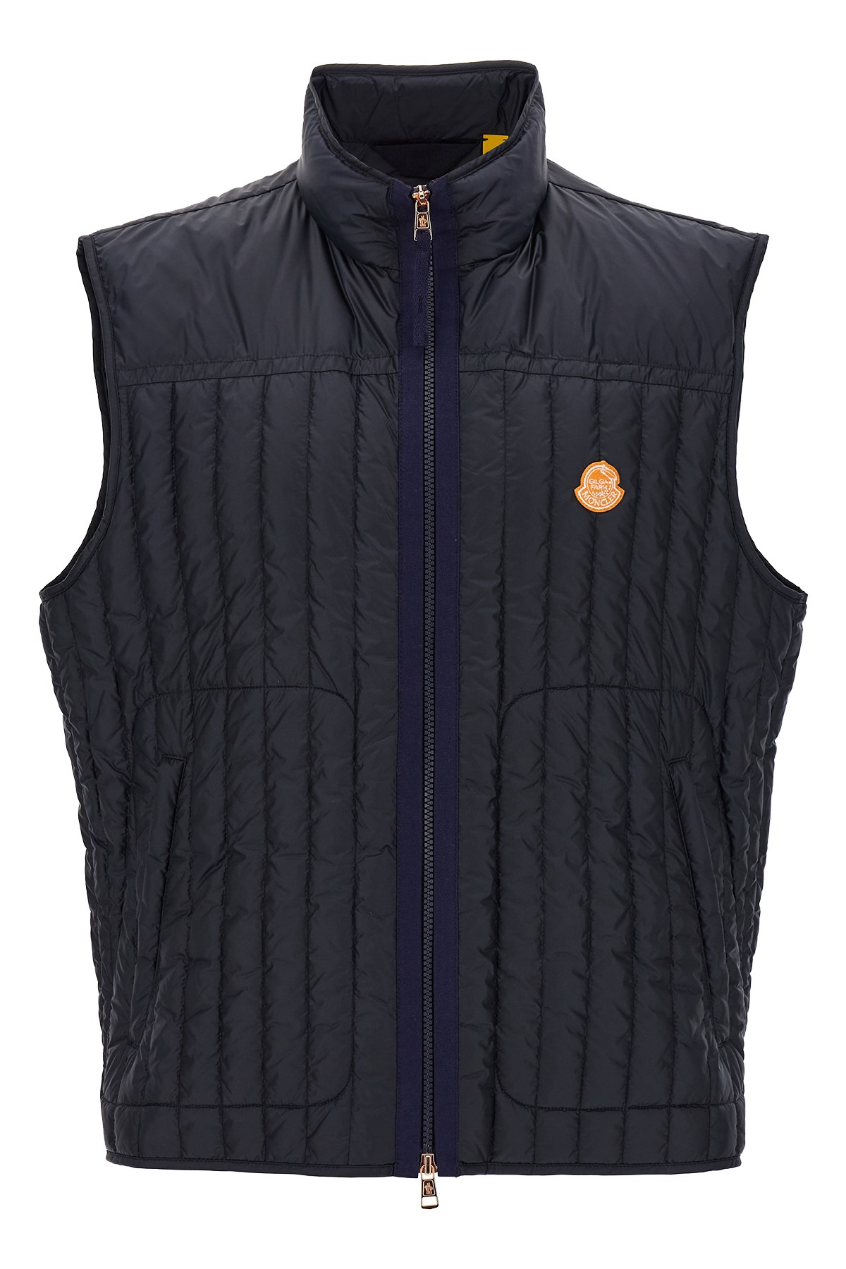 Moncler Genius X Gilga Farm By Donald Glover Tangerine Down Vest In Blue