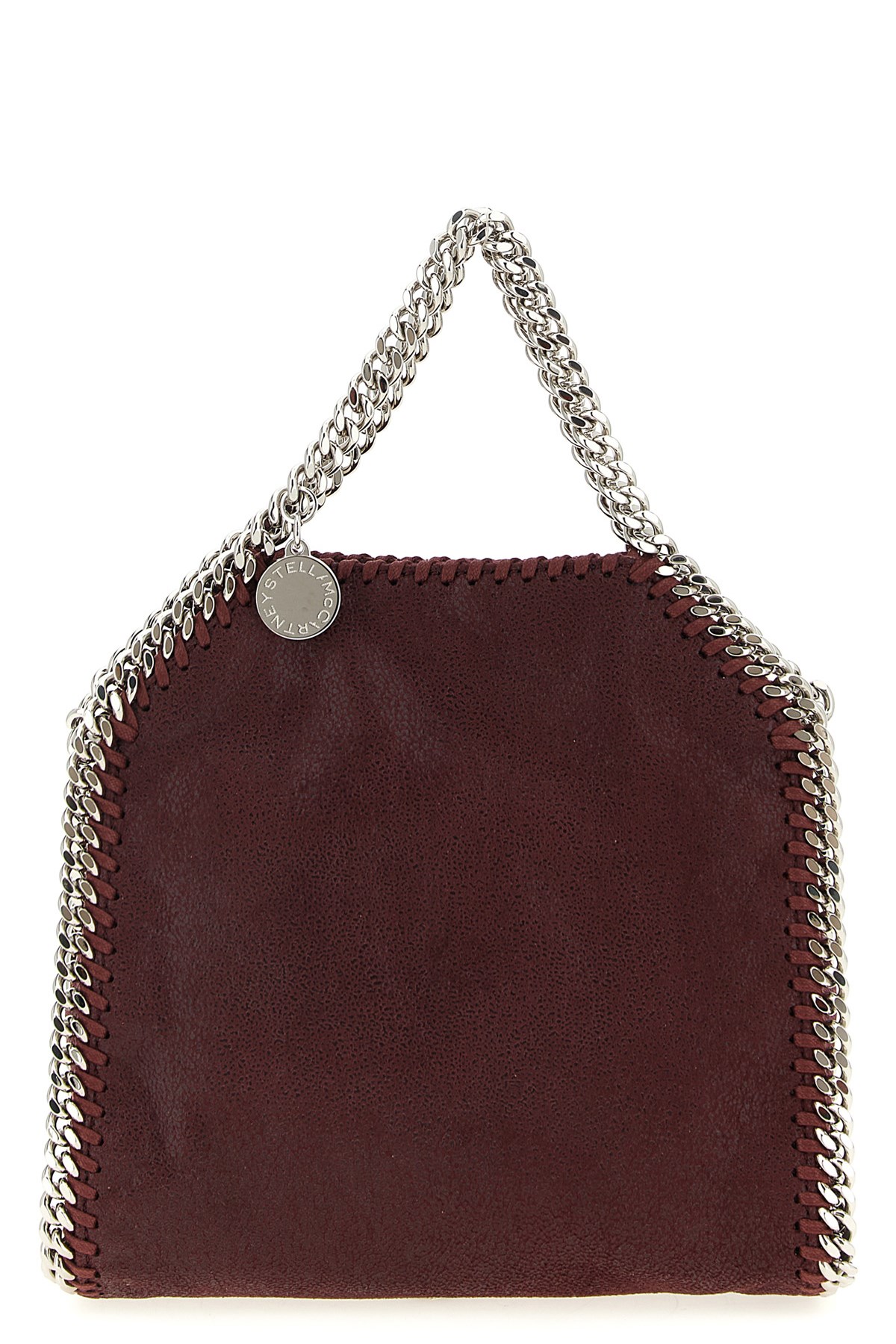 Stella Mccartney Borsa A Mano 'tiny Falabella' In Burgundy