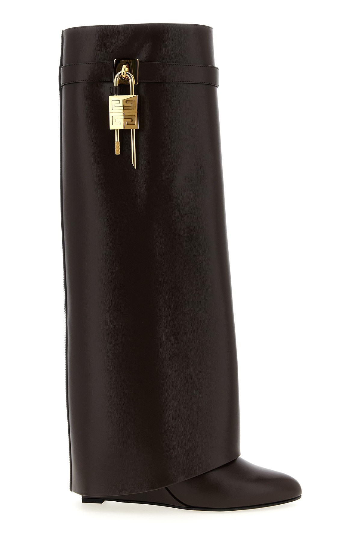 Givenchy 'shark Lock' Boots In Brown