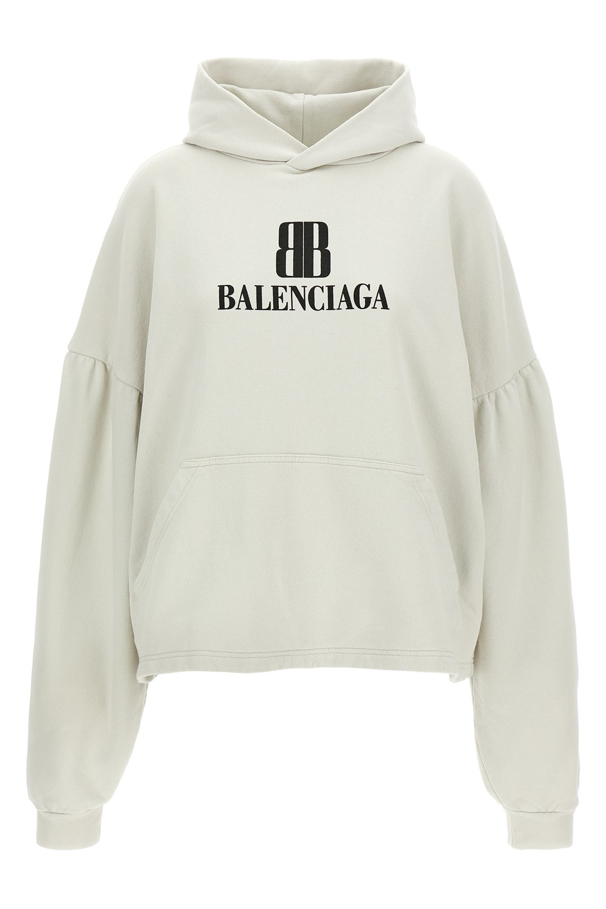 BALENCIAGA Cropped Logo Hoodie