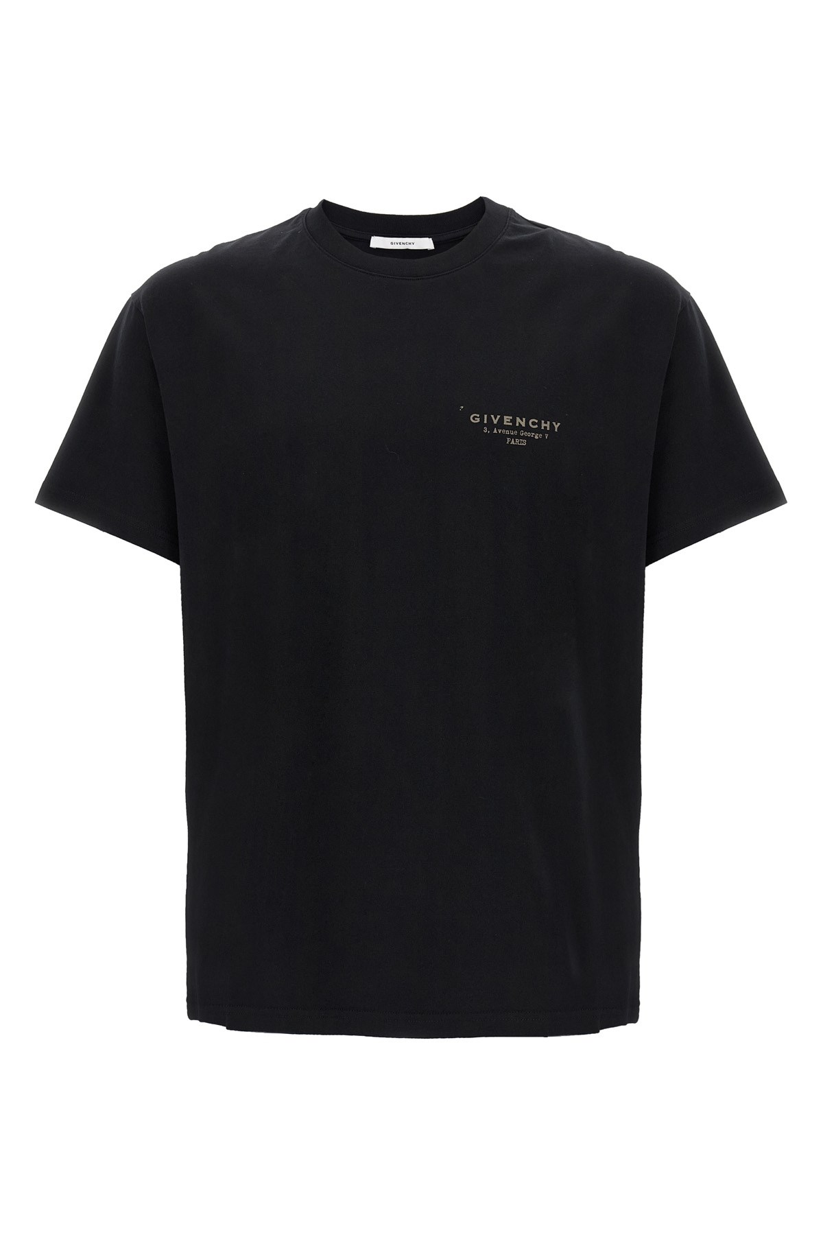 Givenchy Logo Print T-shirt In Black