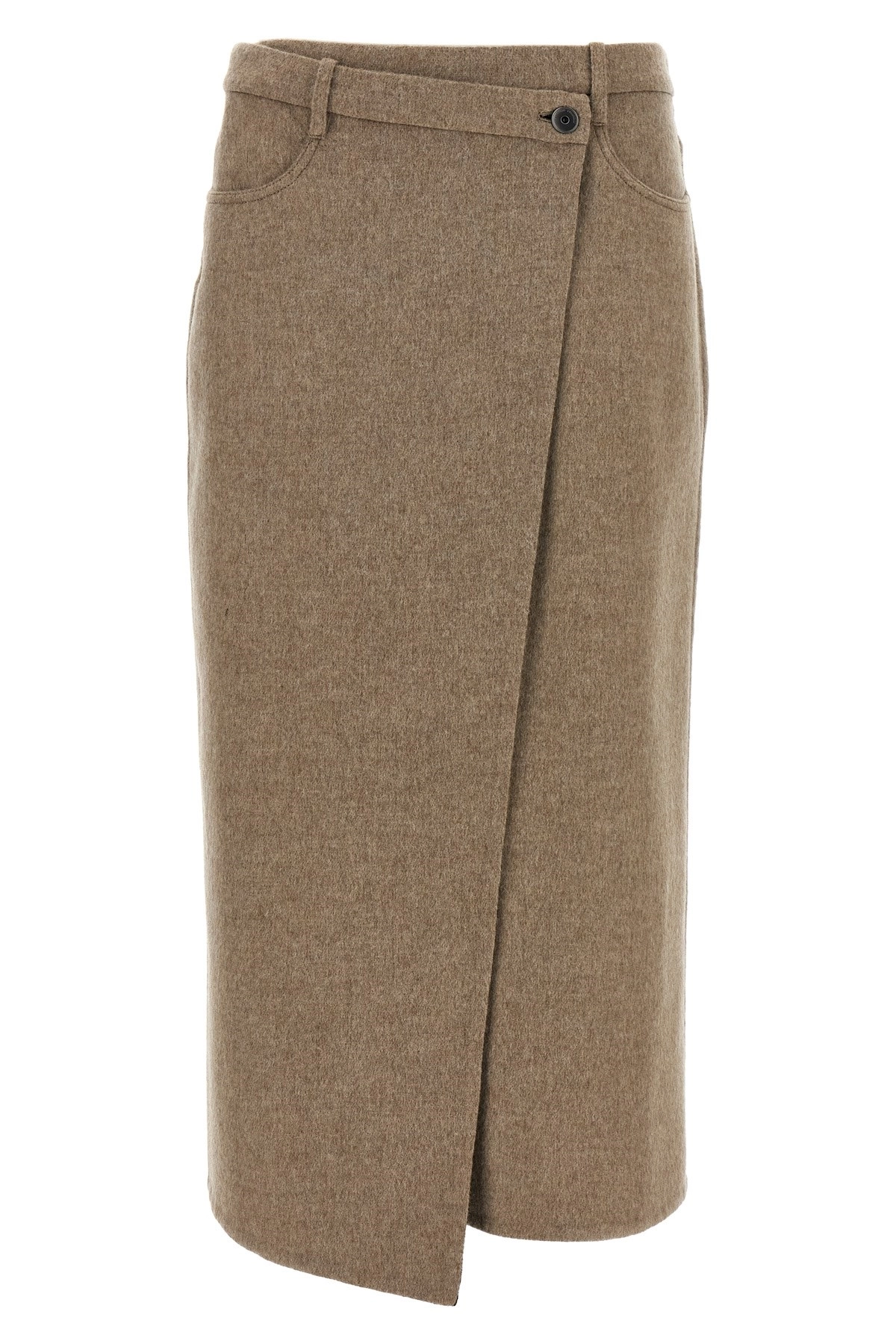 スカート BRUNELLO CUCINELLI FW25 'Wrapped' skirt (MD565G3897 C364) Hand-finished skirt for Woman in Rope | Brunello Cucinelli