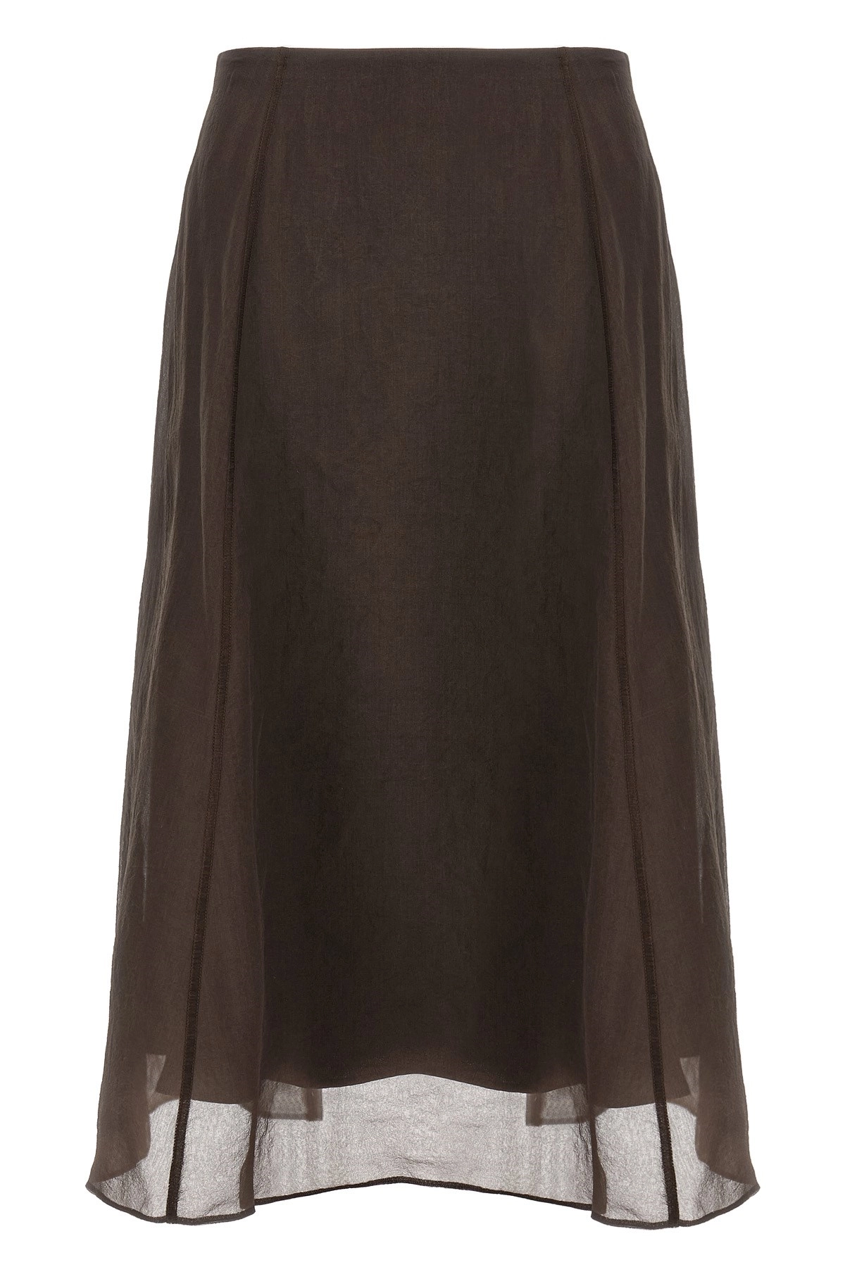 スカート BRUNELLO CUCINELLI FW25 'Circle' skirt (MF940G3877 C4222) Brunello Cucinelli Crispy Silk Paneled Circle Skirt | Saks