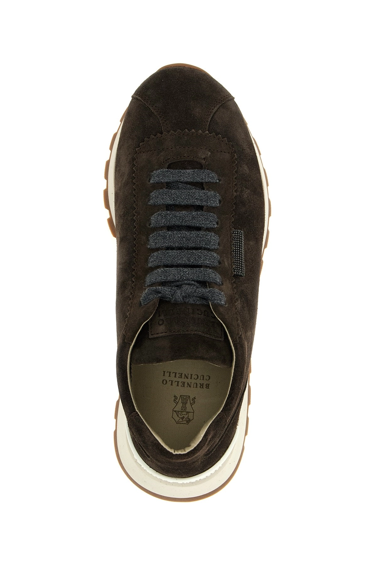 Brunello cucinelli Shiny tab sneakers available on julian