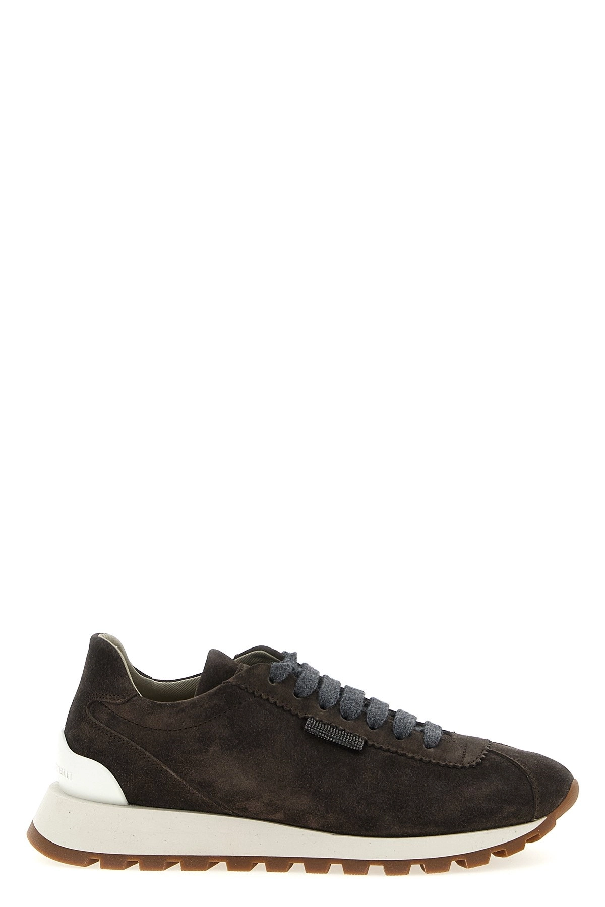 Brunello cucinelli Shiny tab sneakers available on julian