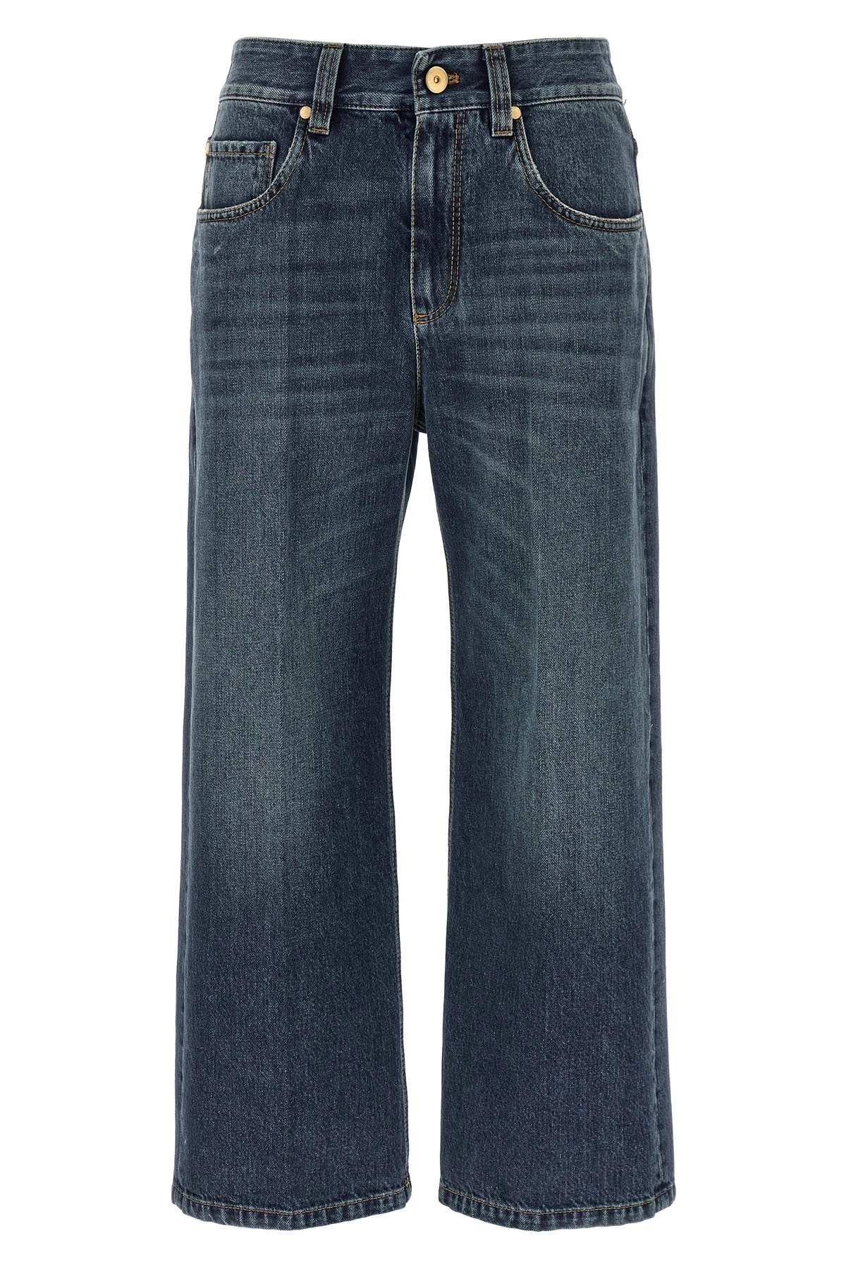 デニム・ジーパン Brunello Cucinelli Contemporary Square Cropped Jeans Brunello cucinelli 'contemporary square' jeans available on
