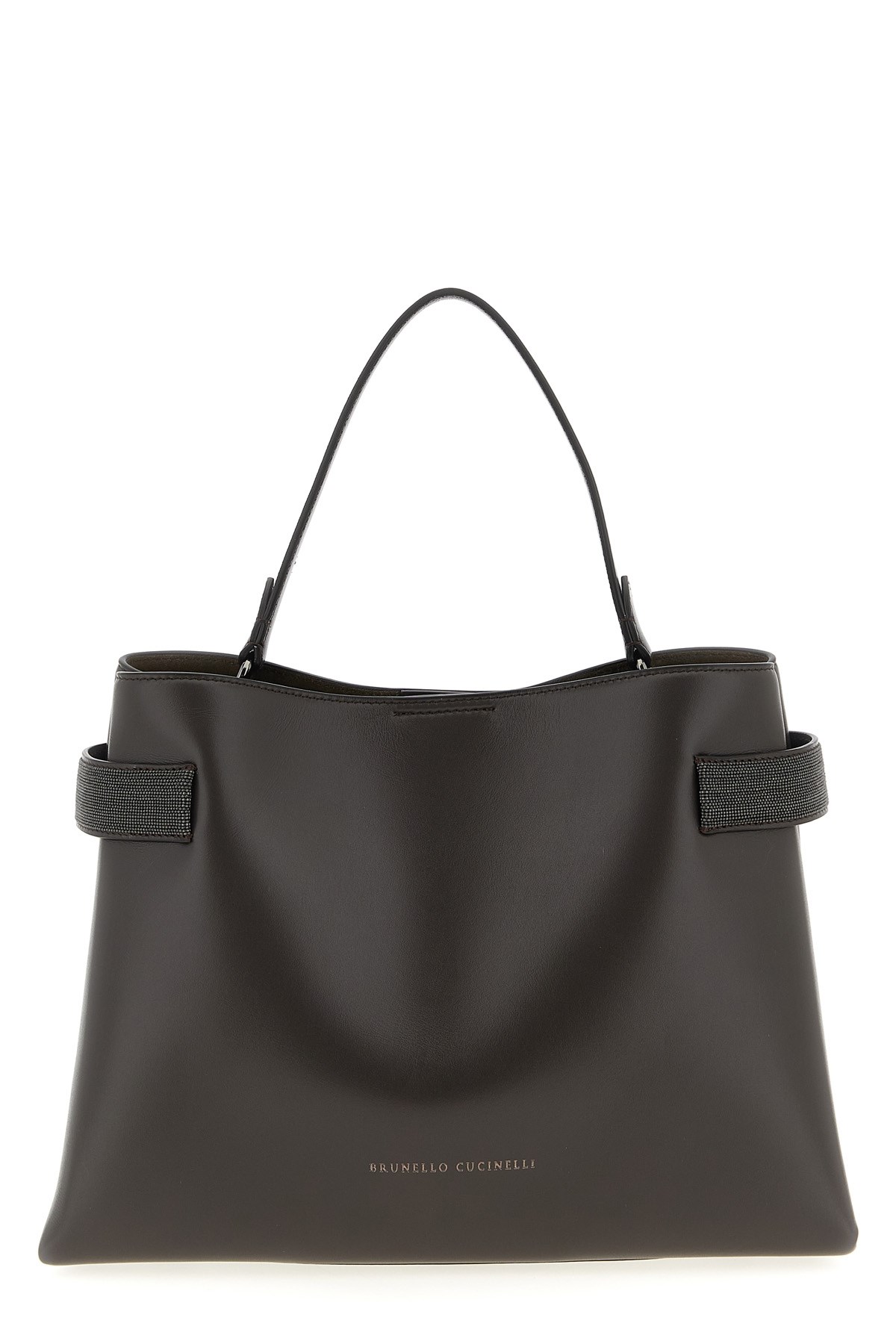 Brunello Cucinelli 'essence' Large Handbag In Brown