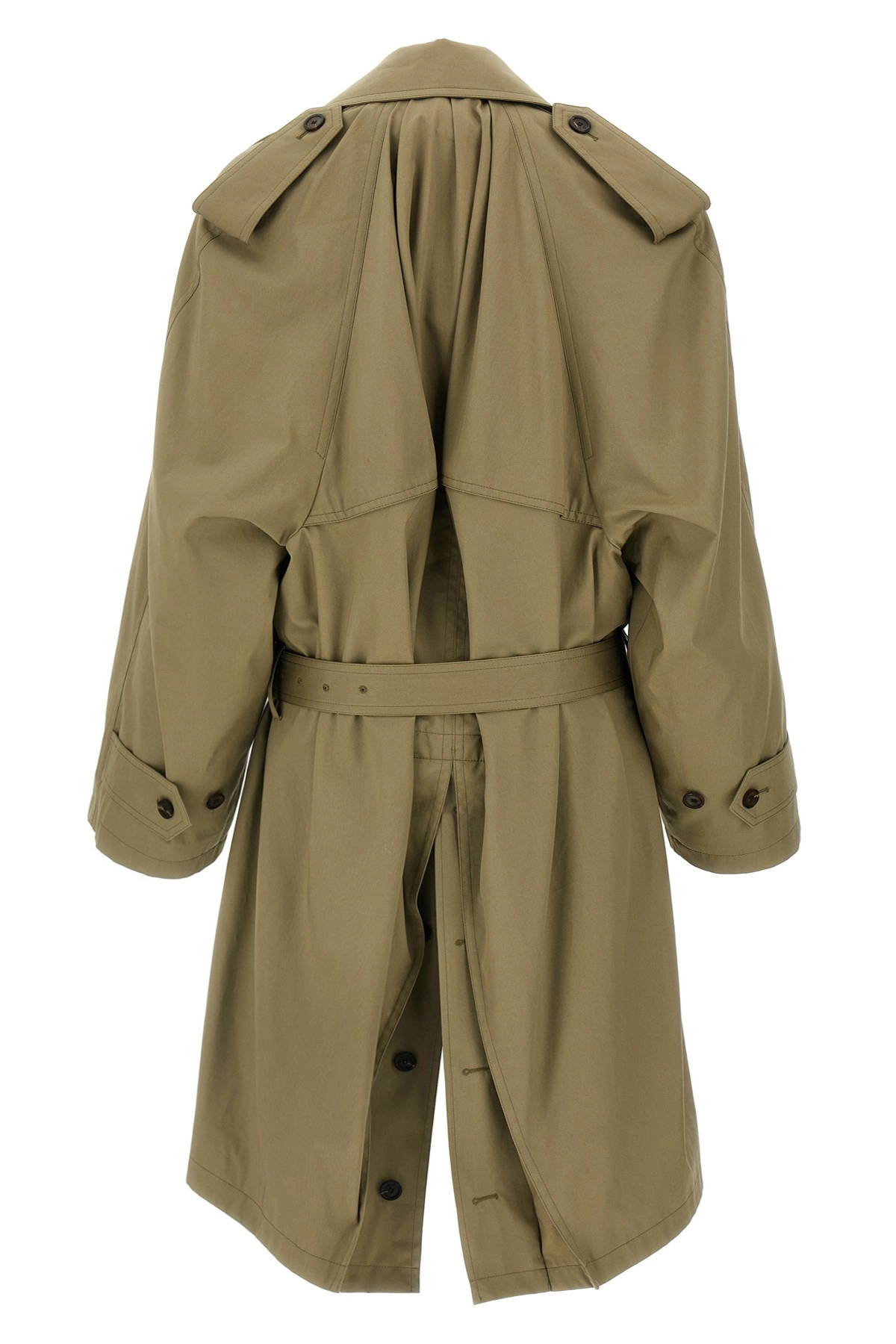Balenciaga 'draped neck' trench coat available on julian