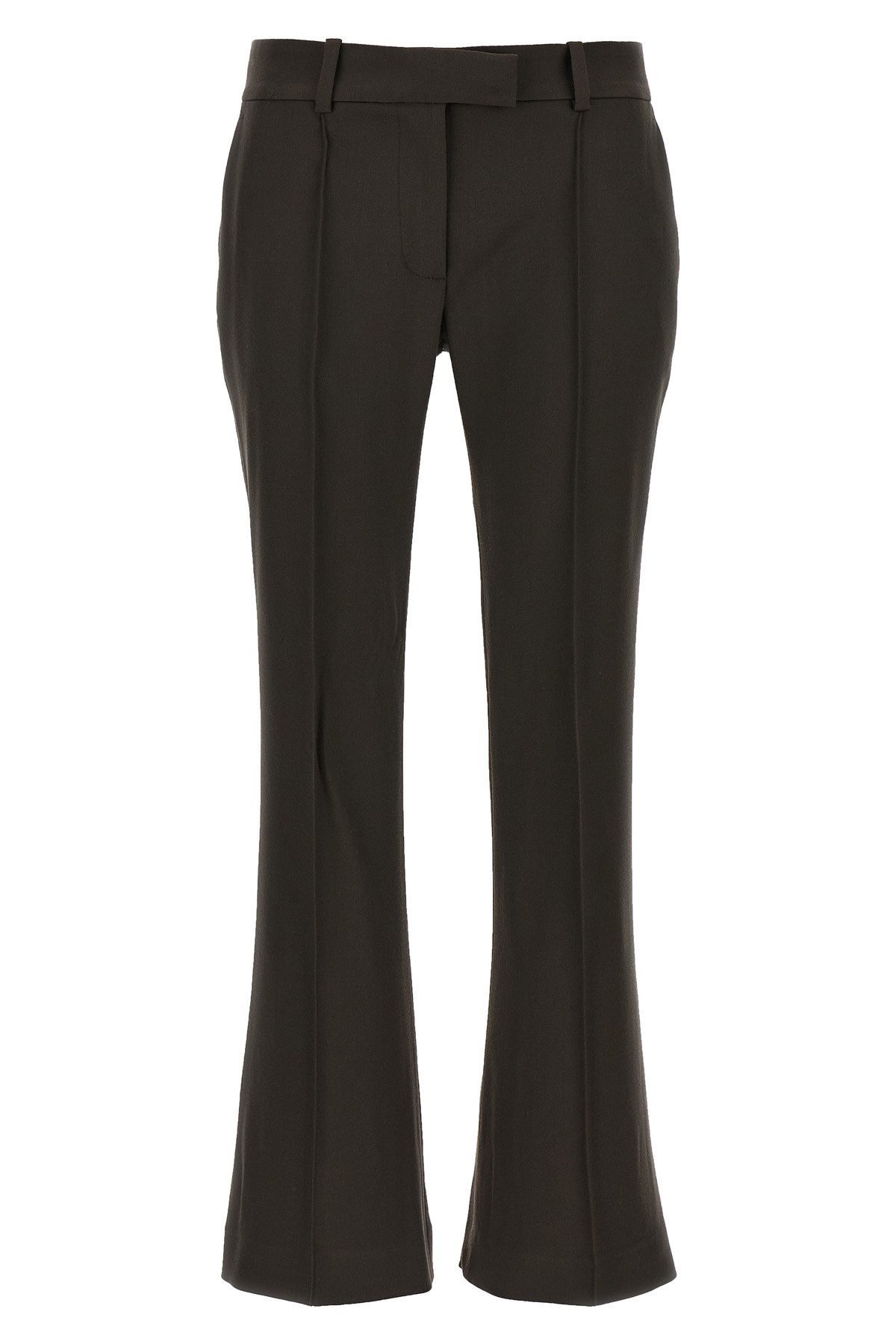 Attico Flared Pants In Brown