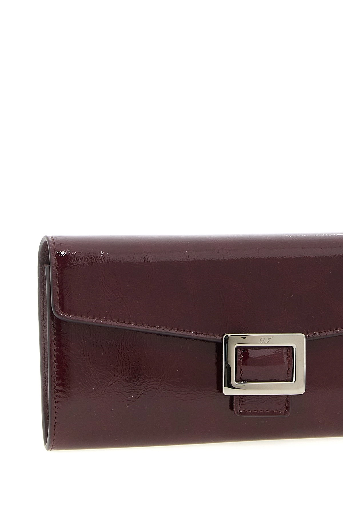 長財布 BELLE VIVIER WALLET ON CHAIN Belle Vivier Wallet on chain in patent leather Burgundy