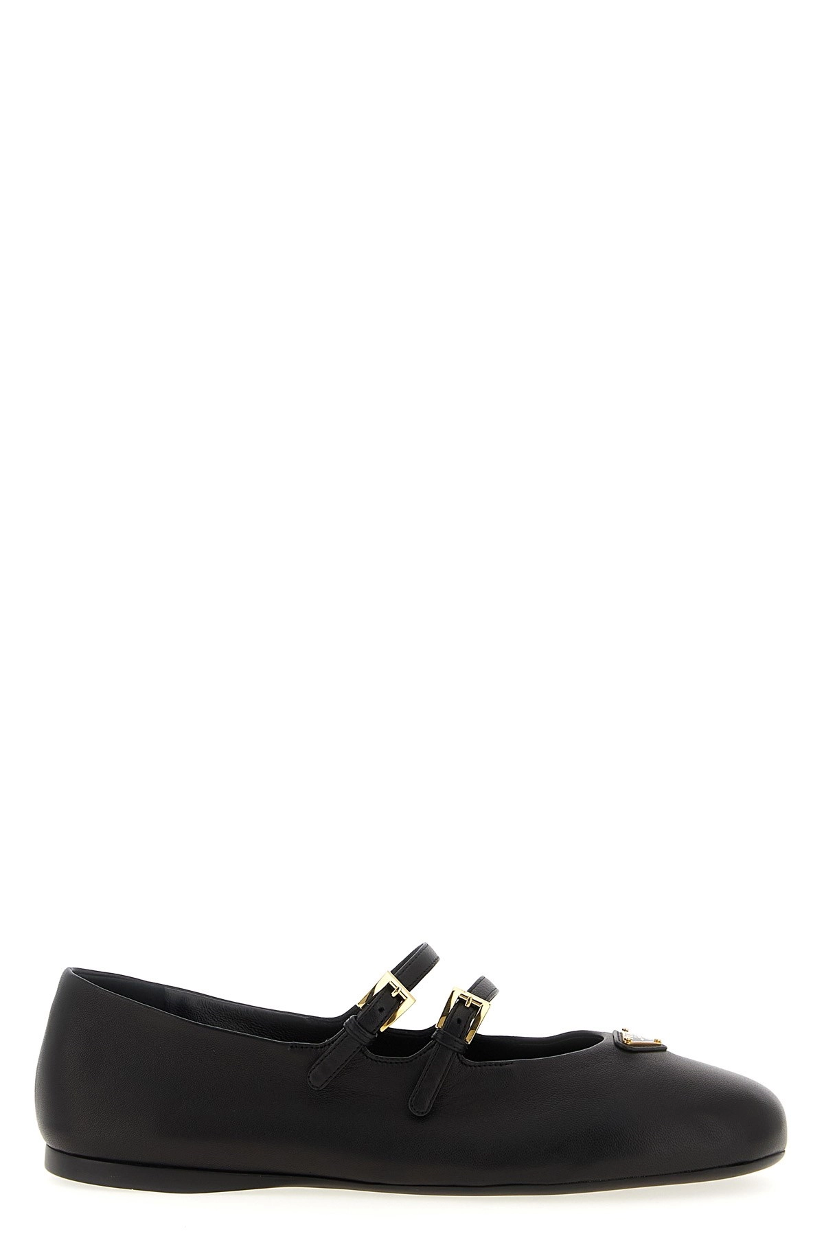 【関税込み】PRADA logo double strap ballet flats Prada Double strap ballet flats available on julian-fashion