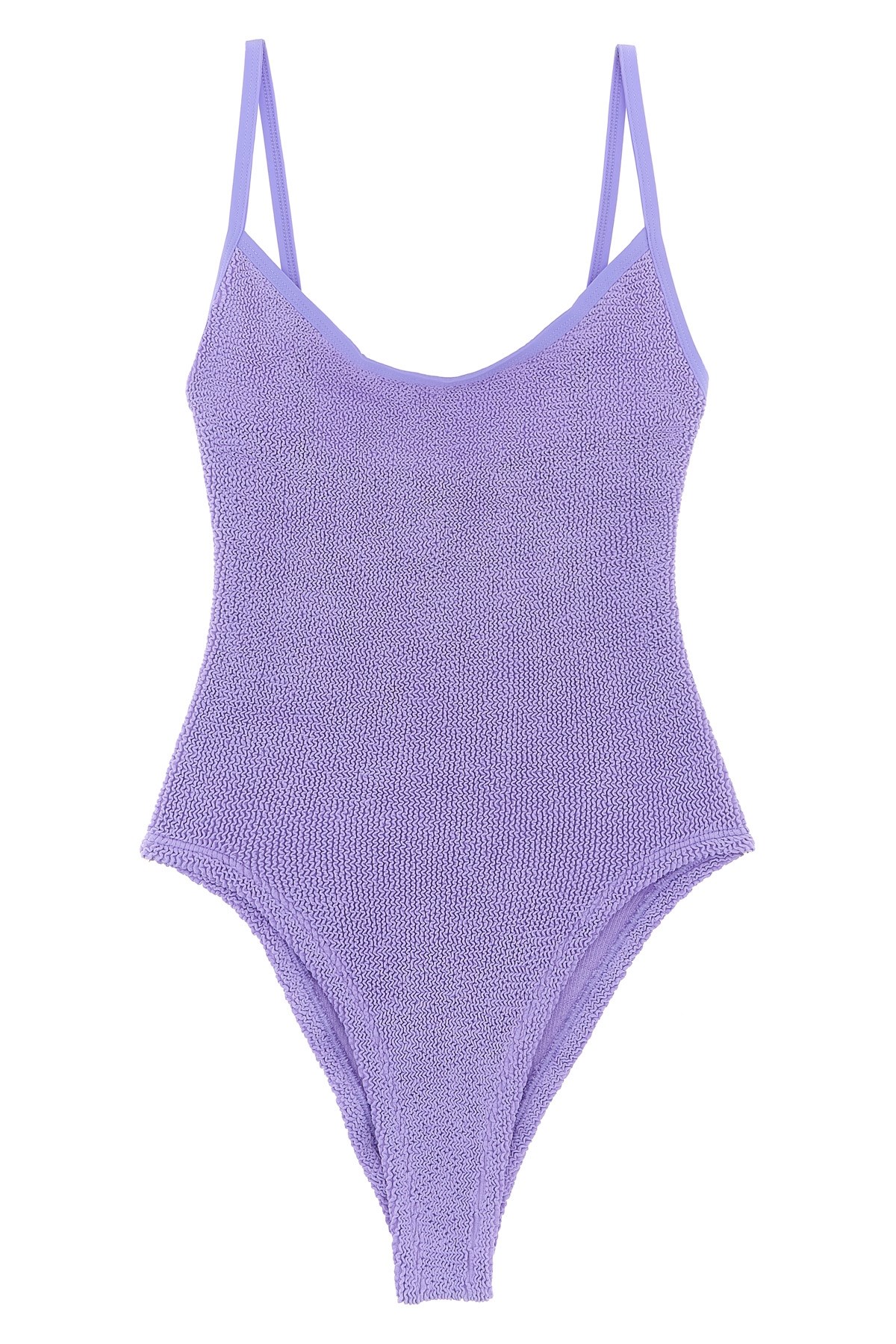 Hunza G 'pamela' One-piece Swimsuit In Purple