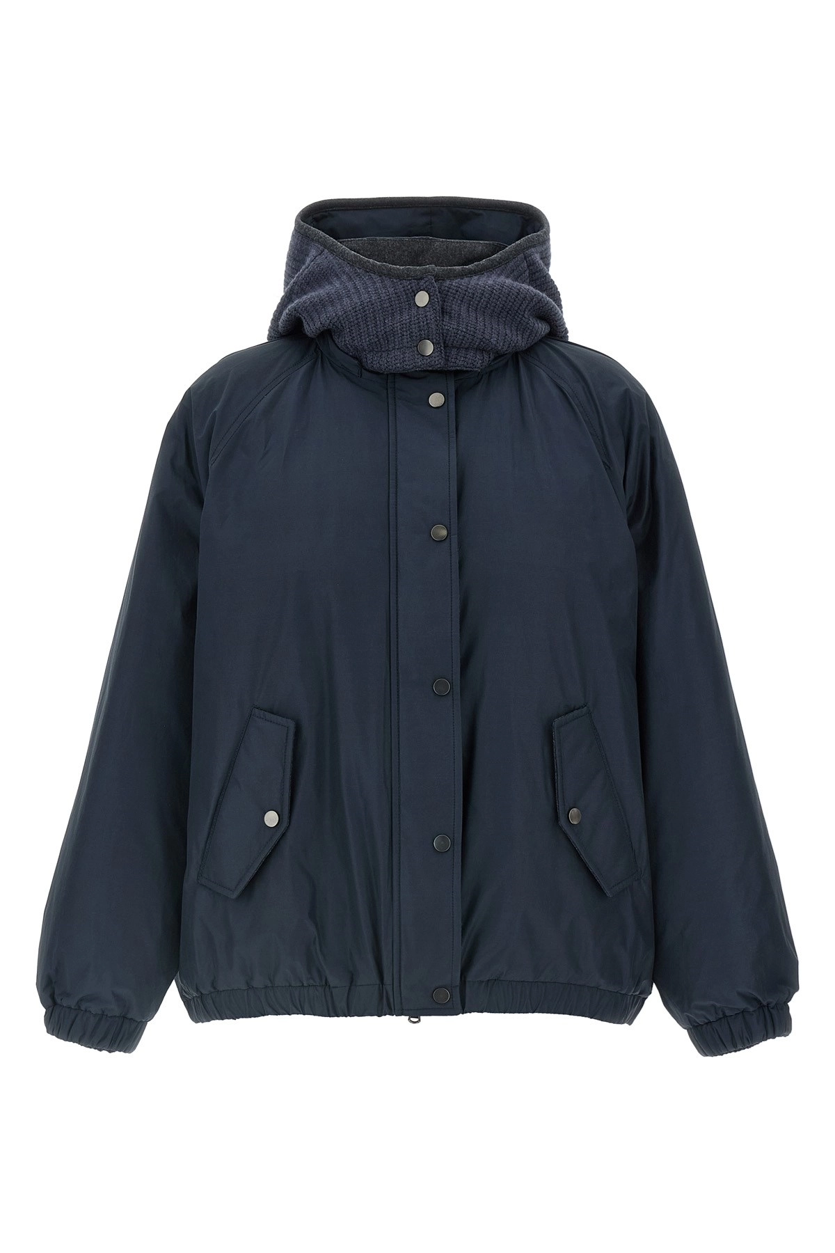 ダウンジャケット・コート BRUNELLO CUCINELLI Knitted hooded down jacket Brunello cucinelli Knitted hooded down jacket available on