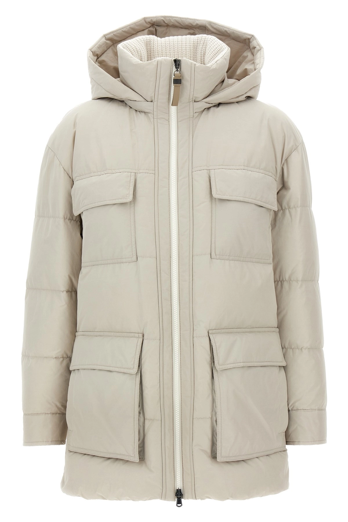 ダウンジャケット・コート BRUNELLO CUCINELLI Brunello Cucinelli Knit Dowjacket BRUNELLO CUCINELLI Beaver Down Jacket Brunello Cucinelli