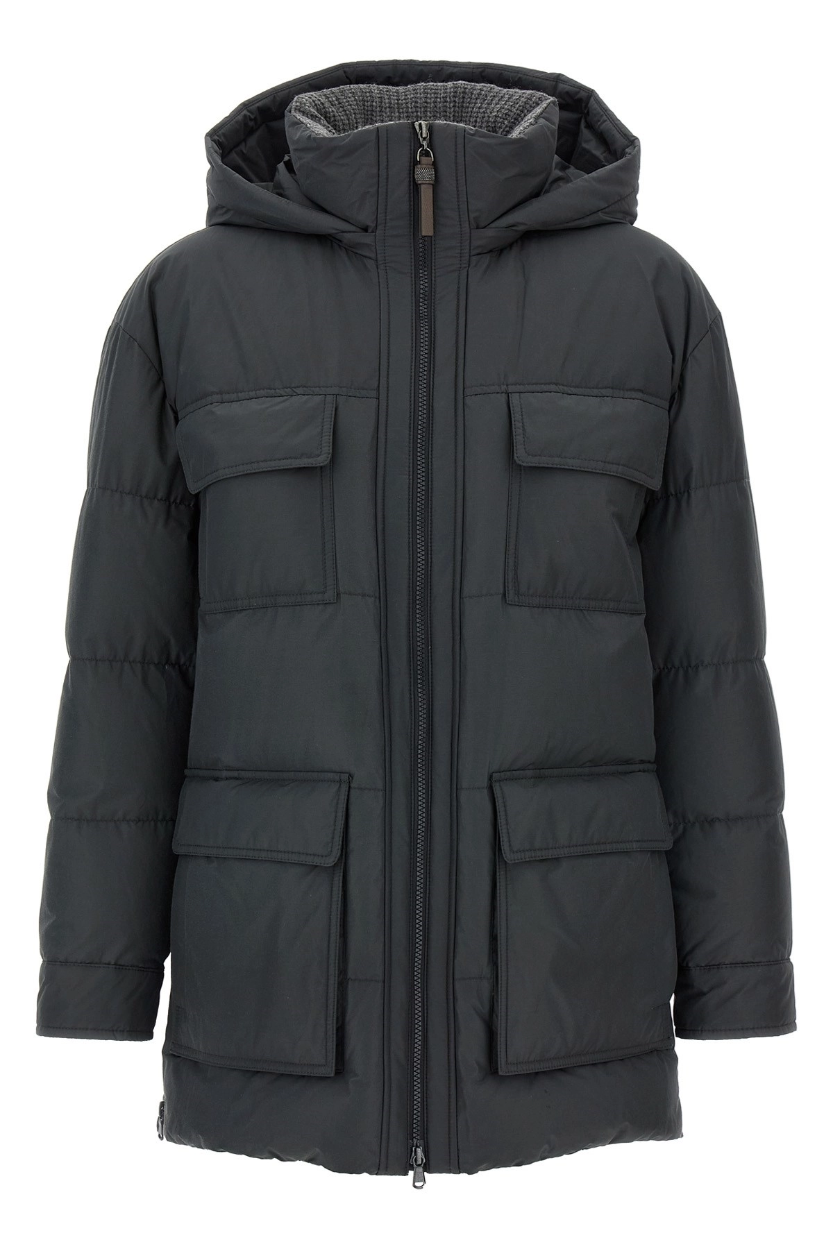 ダウンジャケット・コート BRUNELLO CUCINELLI Knitted neck down jacket Brunello cucinelli Knitted neck down jacket available on
