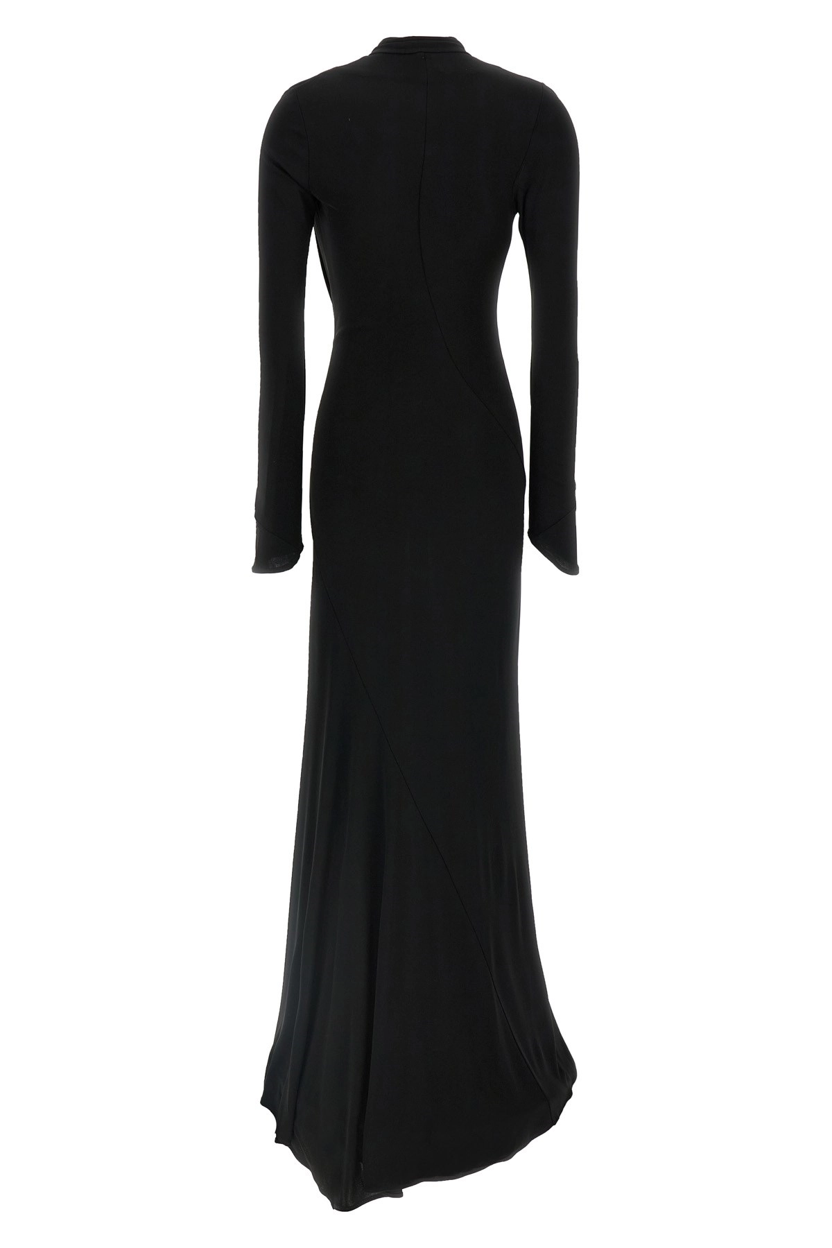 ワンピース THE ATTICO FW25 Asymmetrical dress (251WCW00243 100) Asymmetric Mini Dress | The Webster
