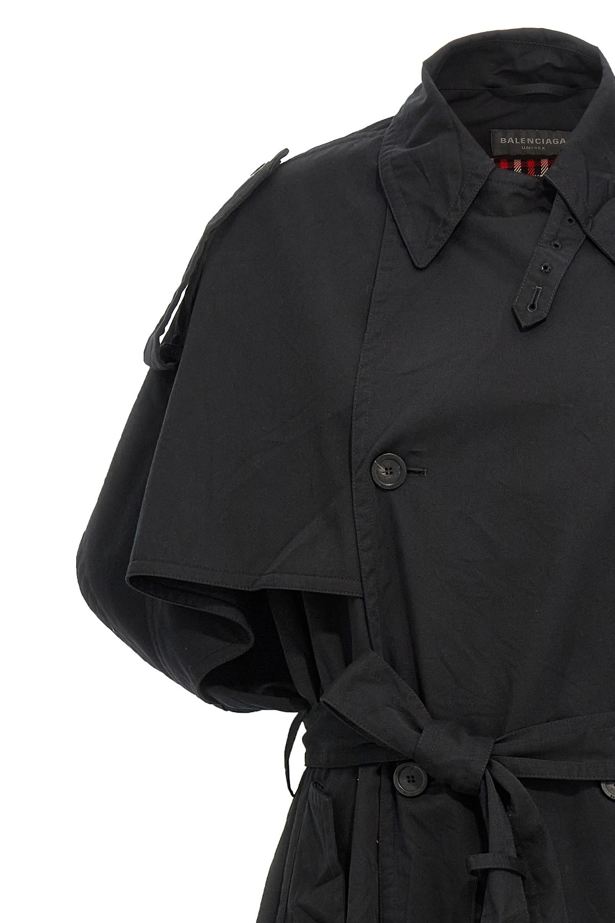 トレンチコート BALENCIAGA Stole trench coat BALENCIAGA Oversized asymmetric cotton-twill trench coat
