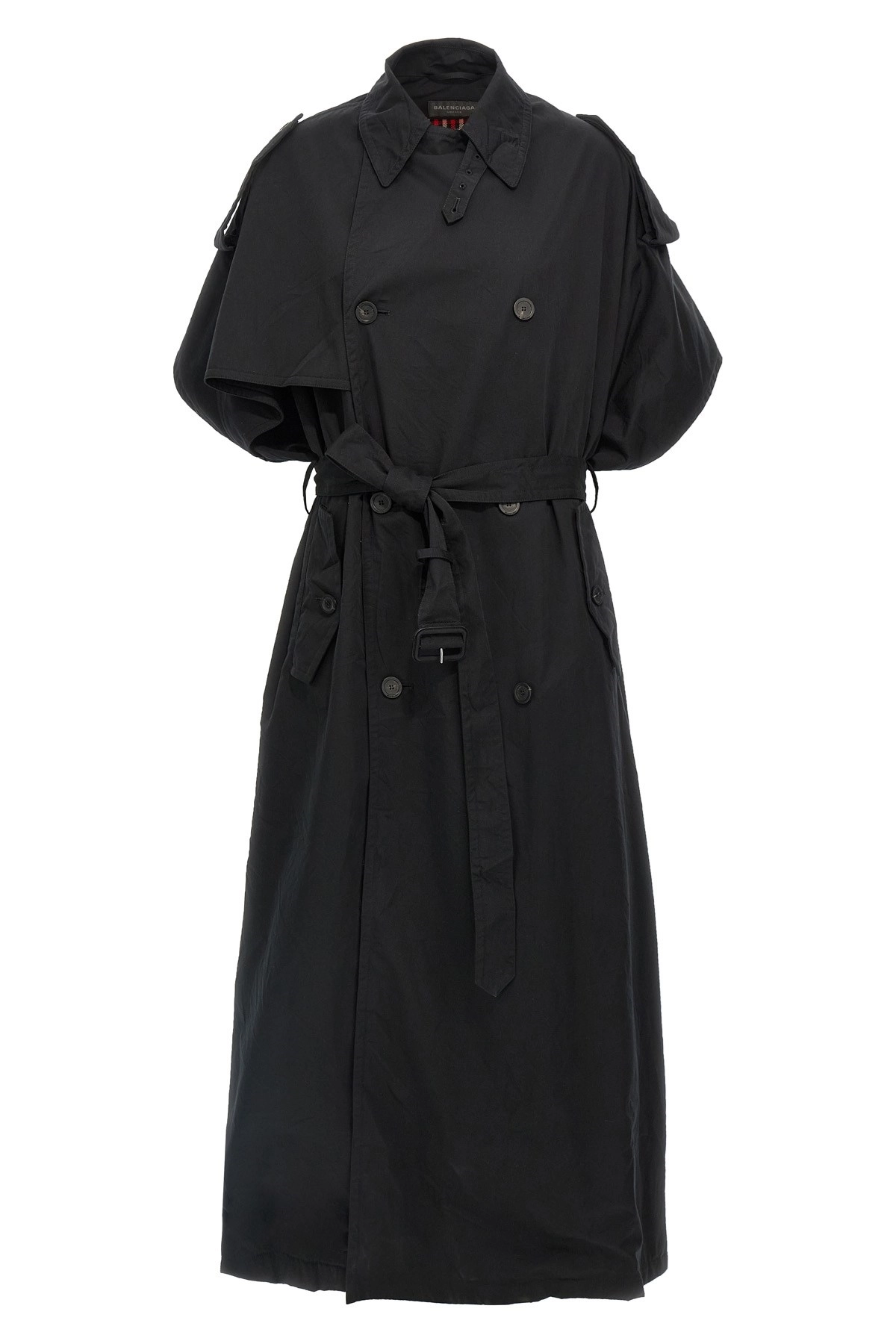トレンチコート BALENCIAGA FW25 Stole trench coat (838802TSP13 1000) Balenciaga Stole trench coat available on julian-fashion.com