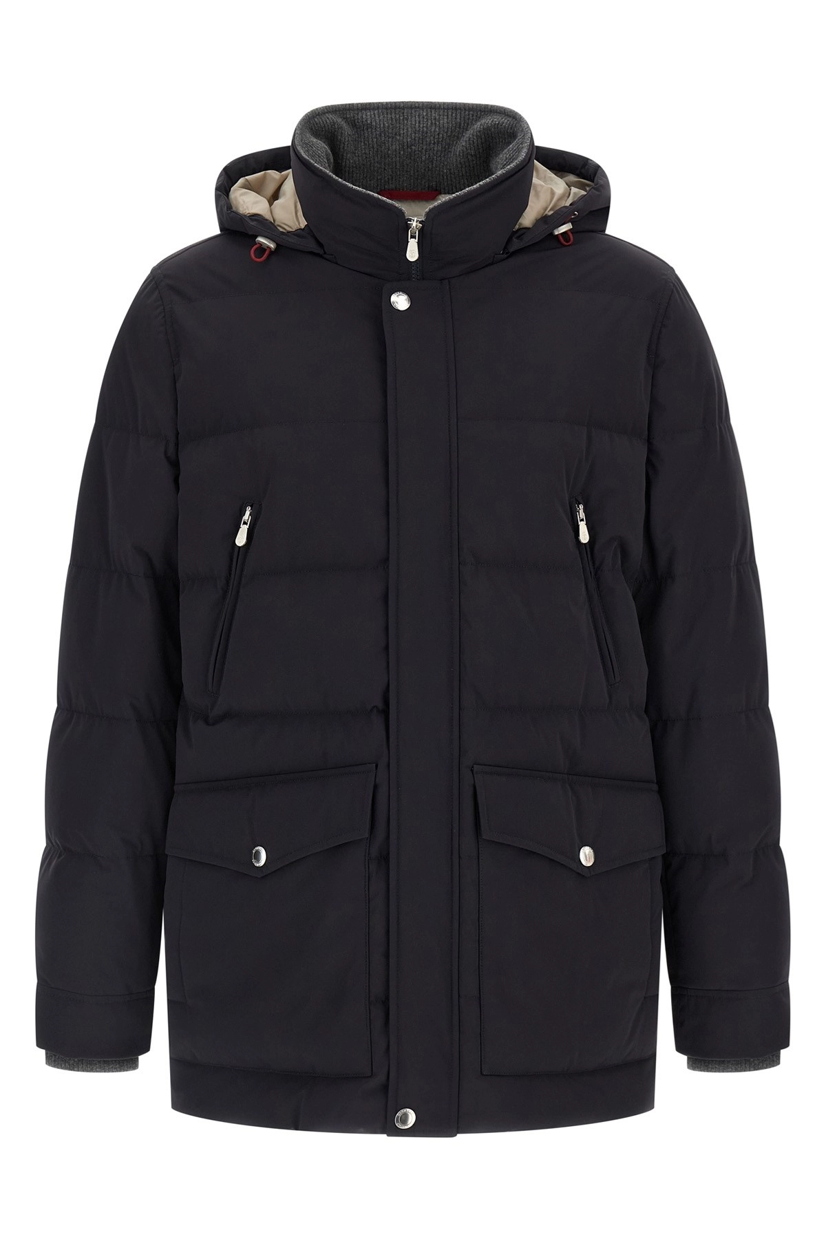 ダウンジャケット・コート BRUNELLO CUCINELLI Knitted neck down jacket Brunello cucinelli Knit insert down jacket available on