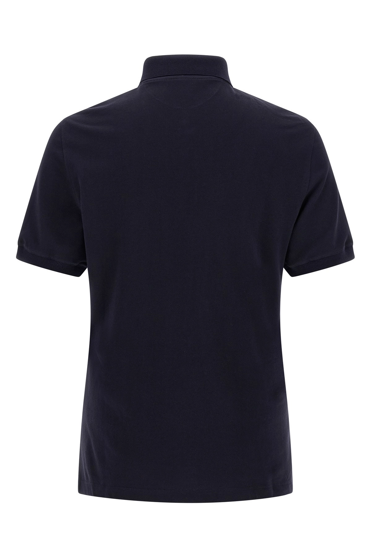Tシャツ・カットソー BRUNELLO CUCINELLI FW25 Pique polo shirt (ME8548770 CD325) Piqué polo shirt for Man in Navy Blue | Brunello Cucinelli