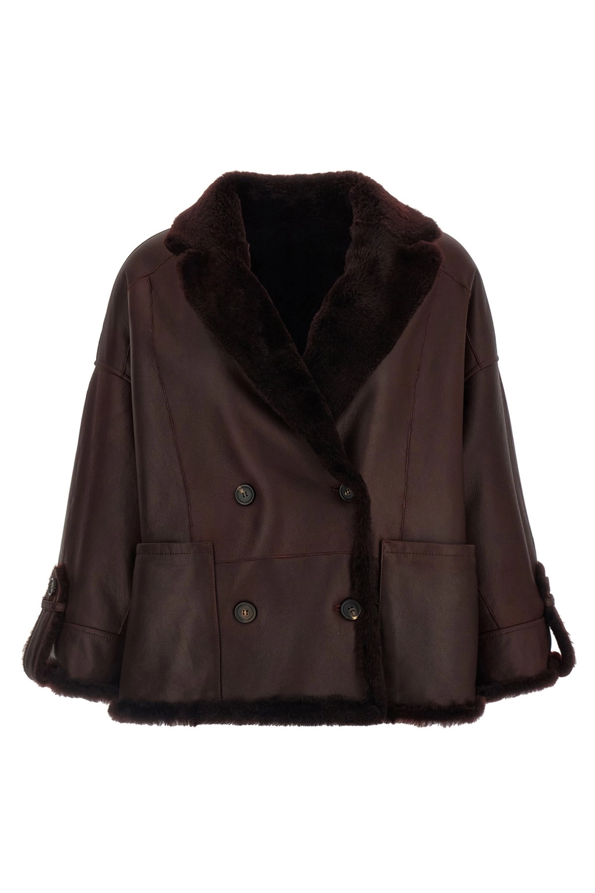 コート BRUNELLO CUCINELLI Reversible fur jacket (MPMRA7495 C4243) Brunello cucinelli Reversible fur jacket available on julian