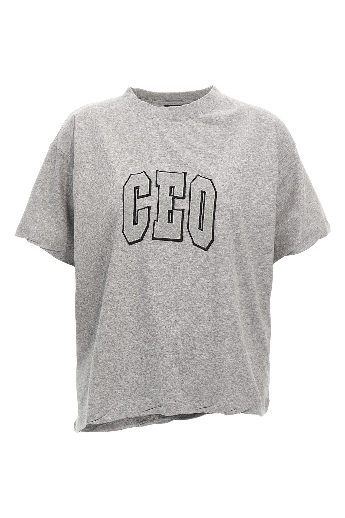 Tシャツ・カットソー BALENCIAGA FW25 'CEO Team Logo' T-shirt (826344TSVP3 1300) Ceo Team Logo Boxy T-shirt in Heather Grey | Balenciaga NL