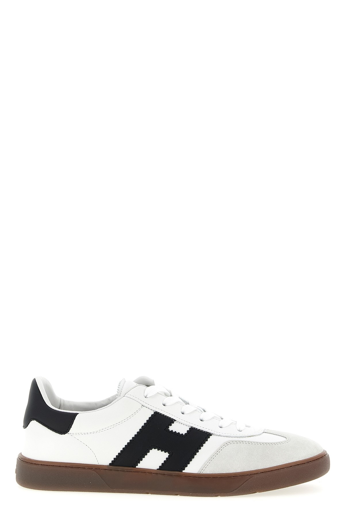 Hogan Sculpted Sneakers With Contrasting Accents In White
