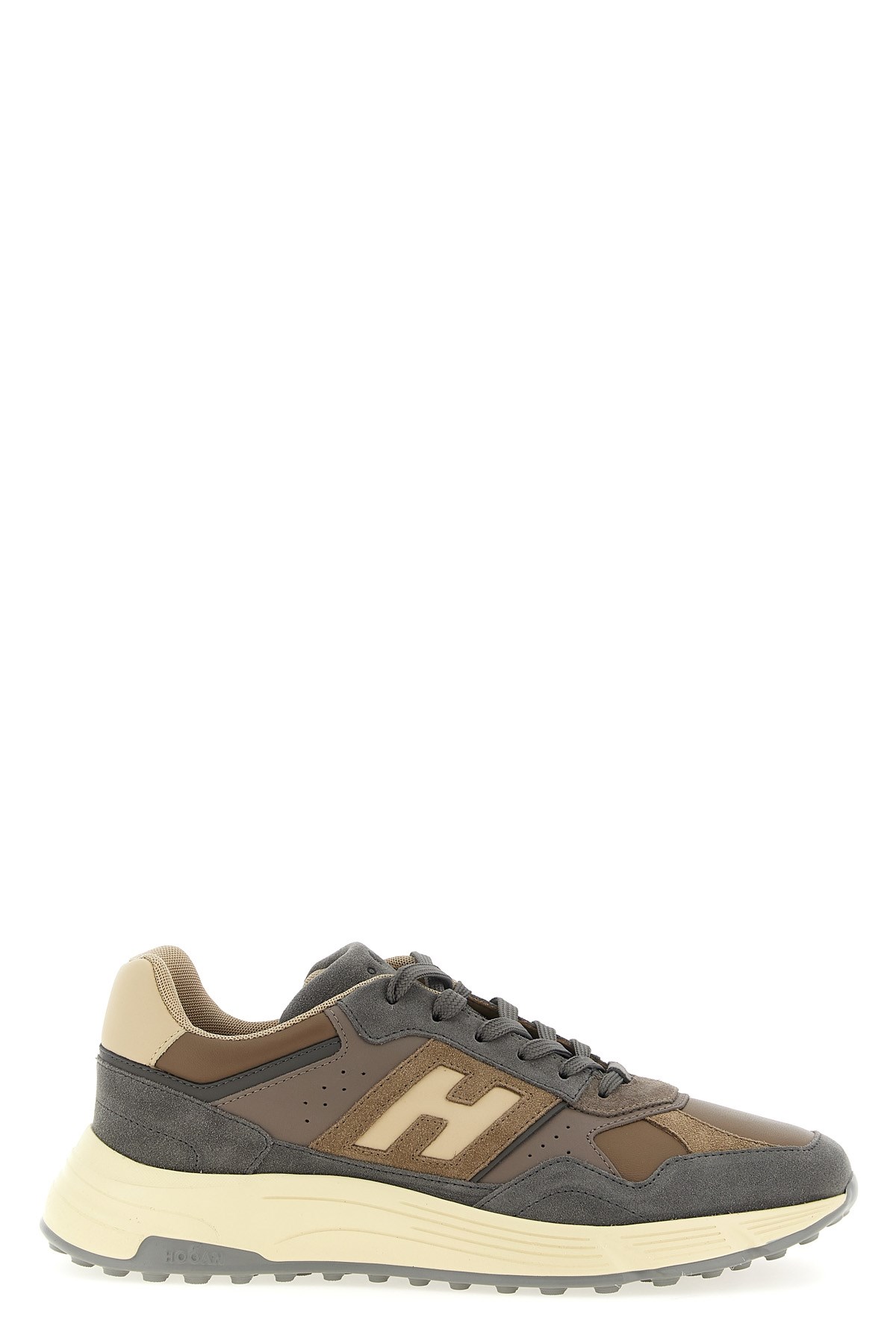 Hogan Perforated Lightweight Sneakers Rubber Sole In Multi