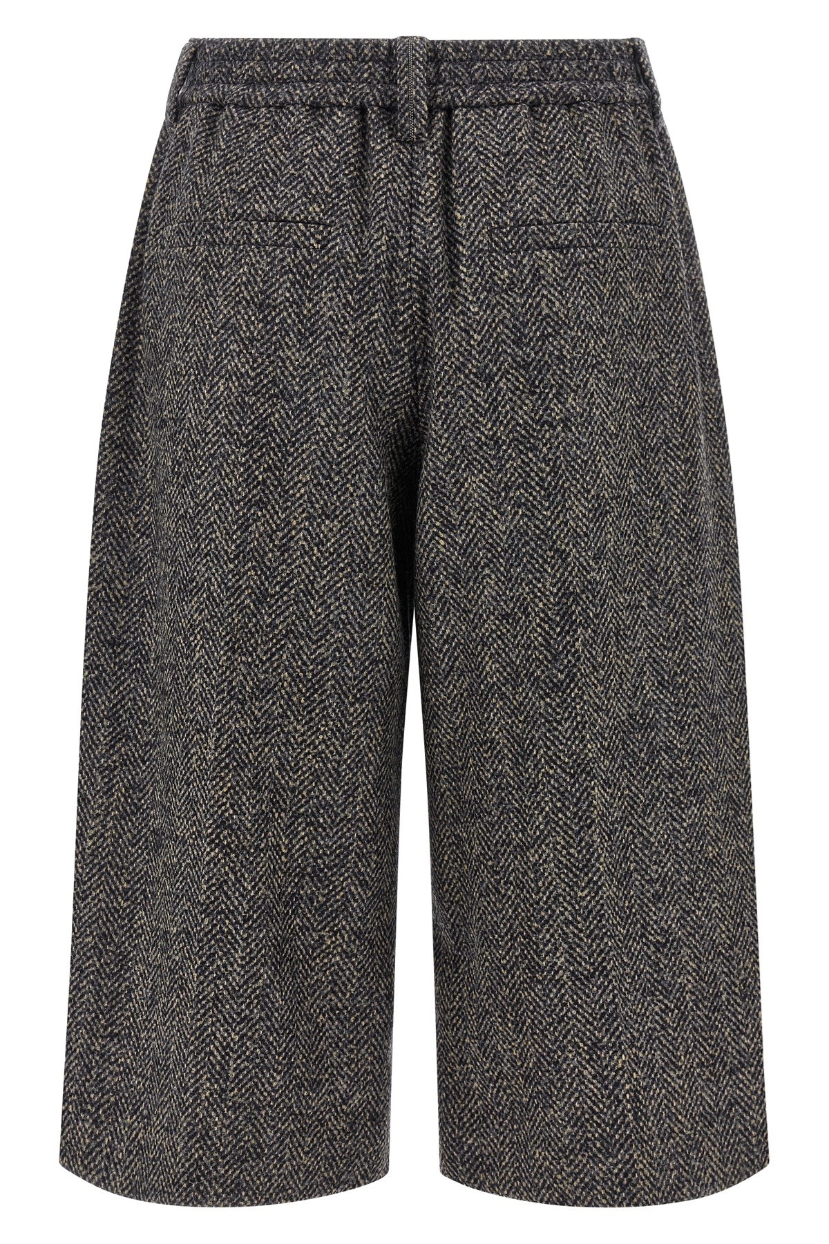 ショートパンツ BRUNELLO CUCINELLI Wool bermuda shorts (MG529P9038 C4897) BRUNELLO CUCINELLI Straight-Leg Pleated Virgin Wool Bermuda