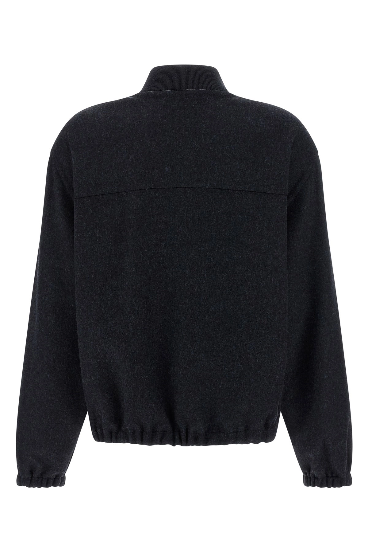 Brunello cucinelli 'shiny zipper pull' bomber jacket