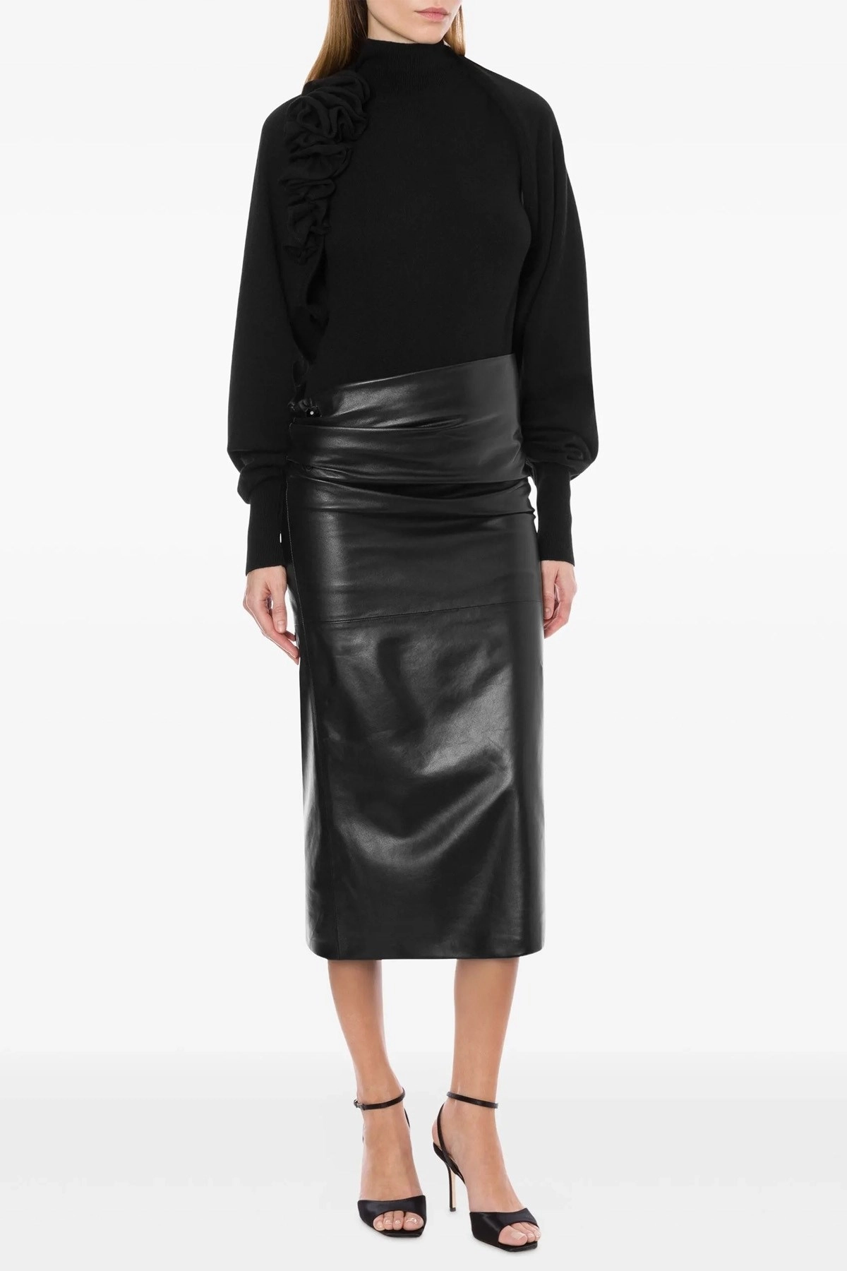 スカート A FERRETTI Plonge nappa skirt Alberta ferretti Plongé nappa skirt available on julian