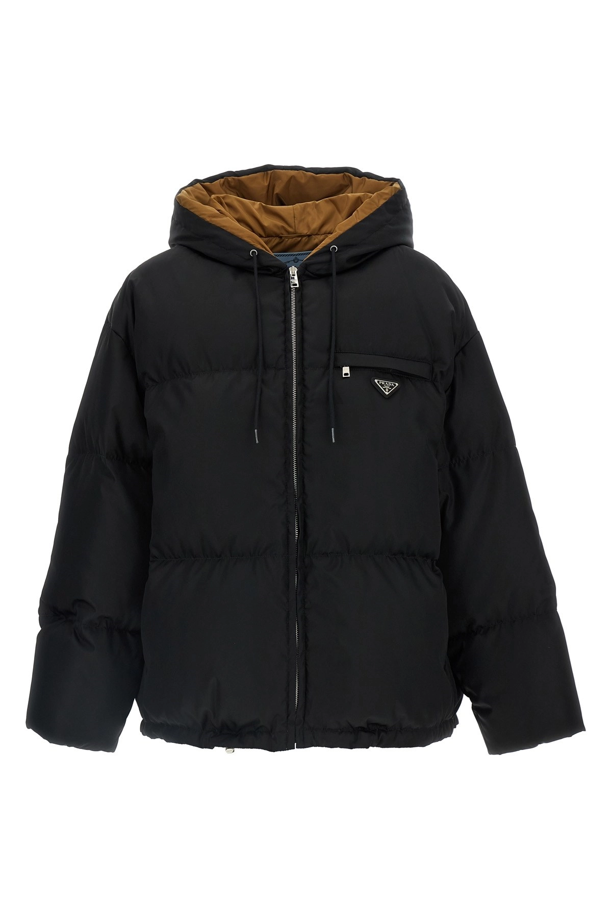 Prada Re-nylon maxi down jacket available on julian-fashion
