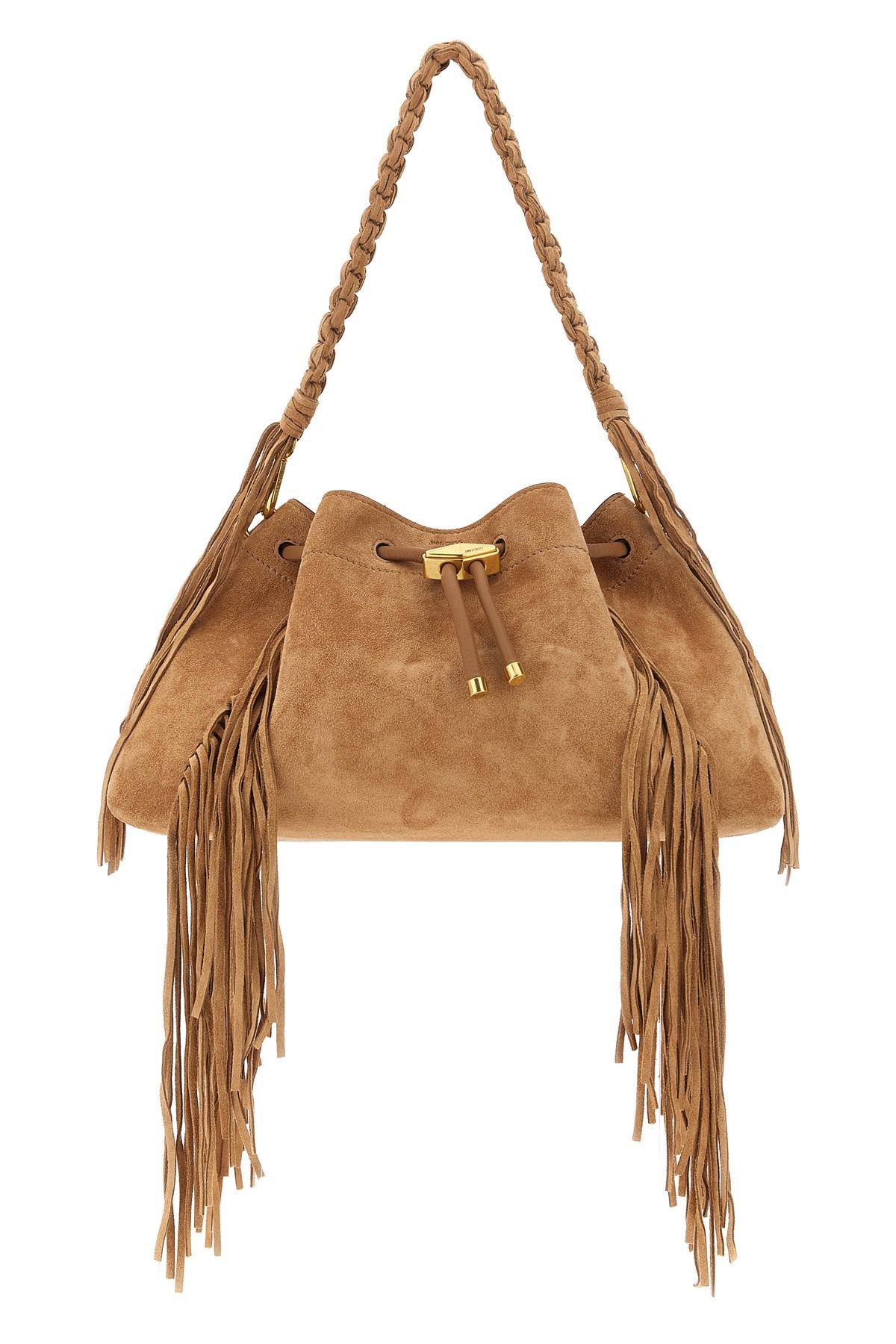 Jimmy Choo Cinch M Shoulder Bag In Brown
