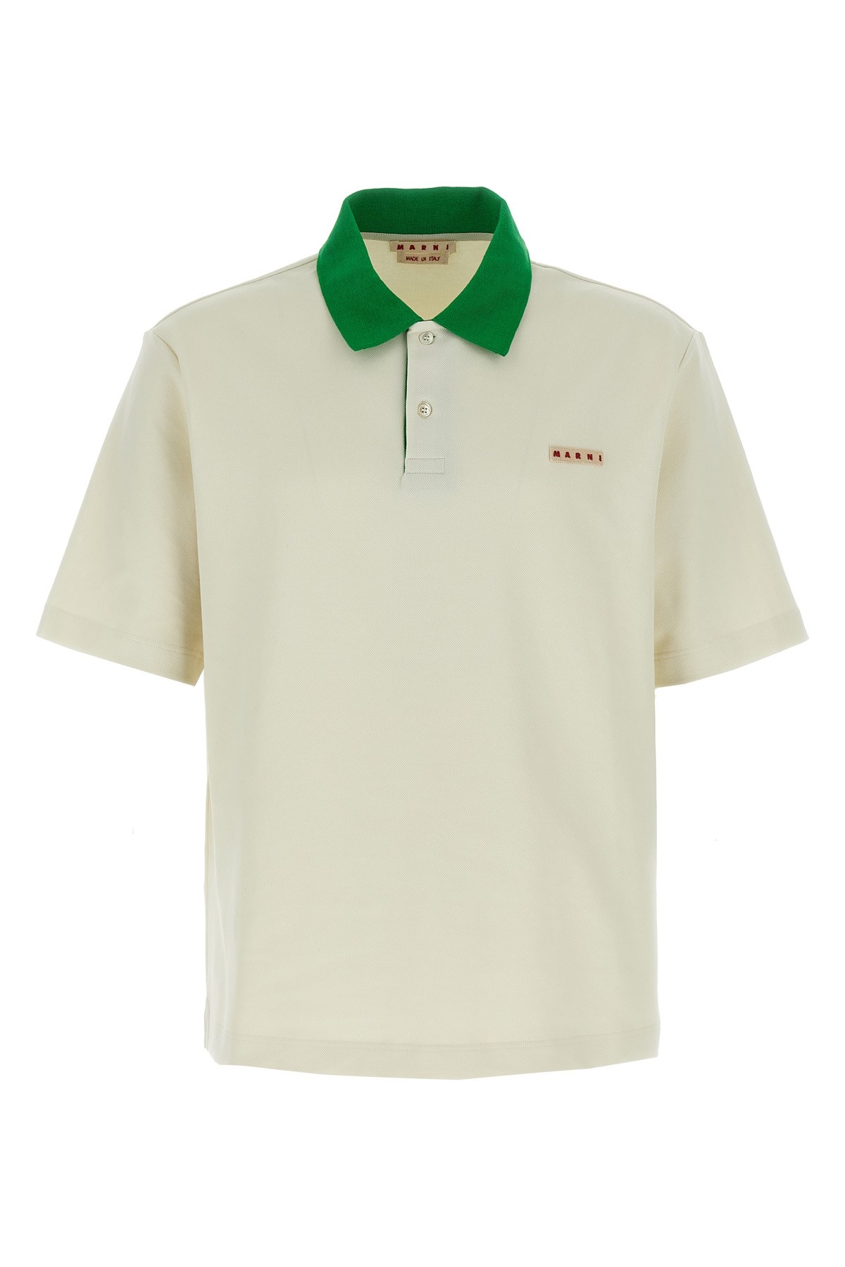 Marni Logo Patch Polo Shirt In Multi