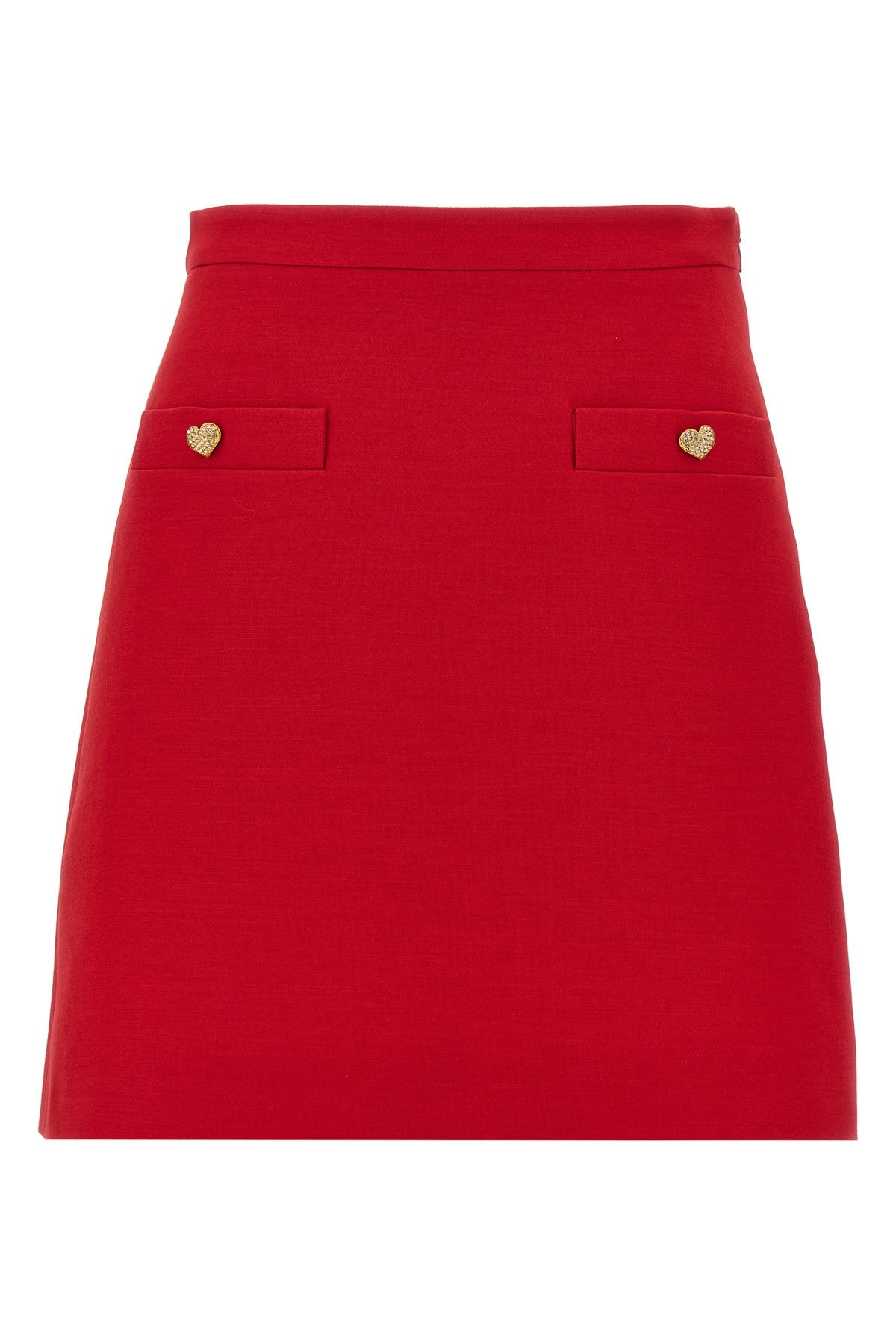 Valentino Garavani Crepe Couture Skirt In Red