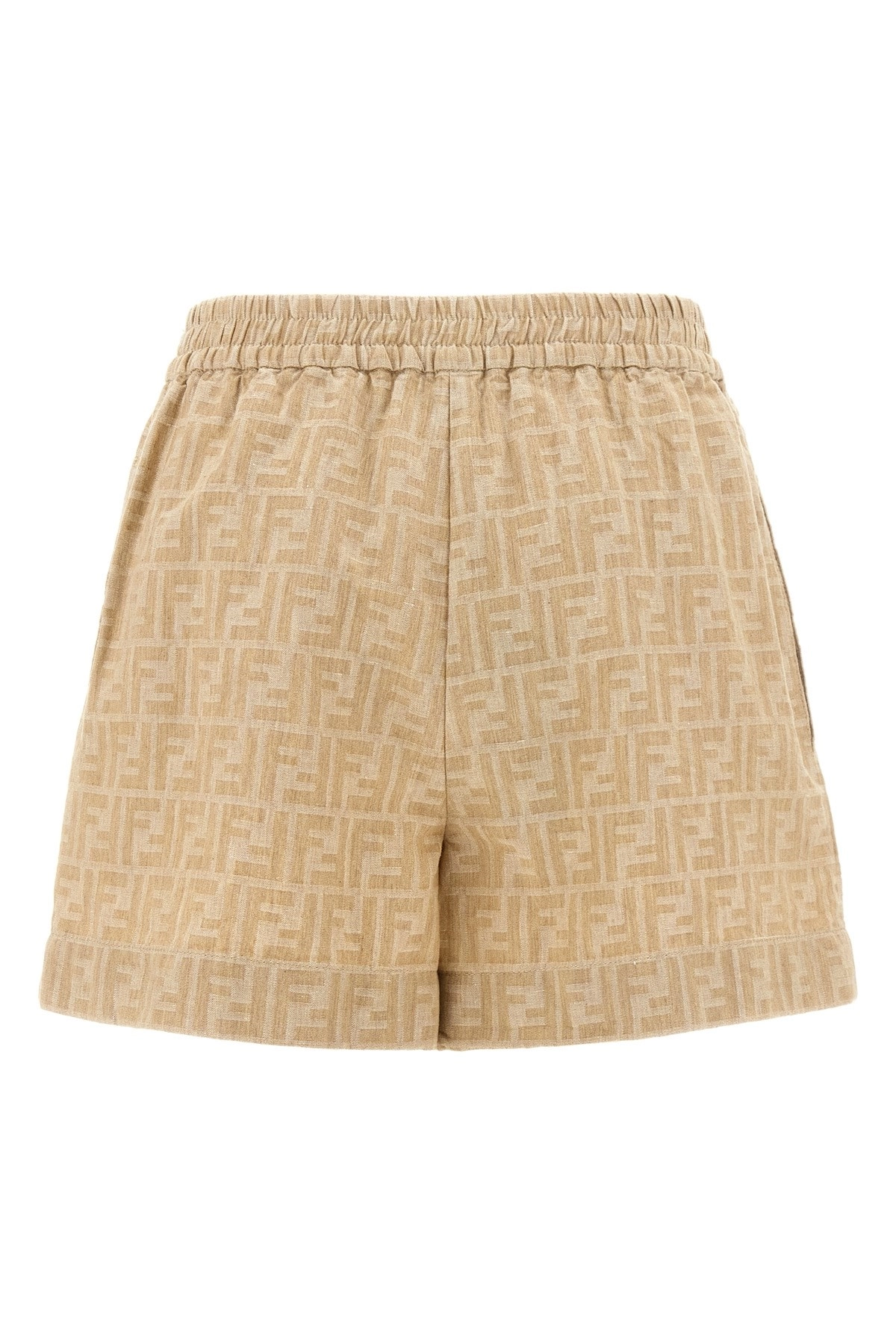 ショートパンツ FENDI SS25 FF chambray denim shorts (FLP870ASMF F1SAZ) Fendi Ff chambray denim shorts available on julian-fashion