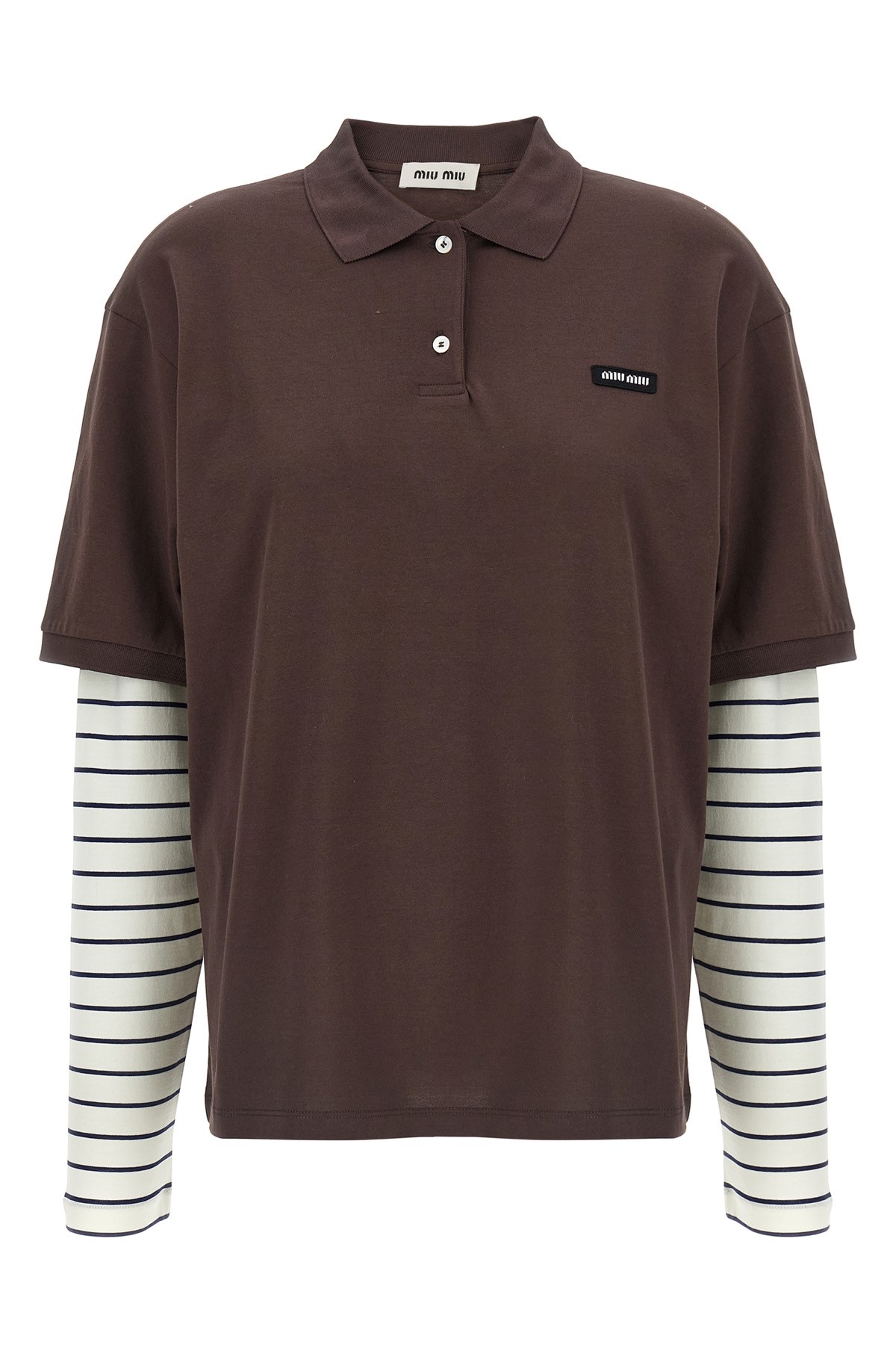 Tシャツ・カットソー ANDERSSON BELL FW22 'Portela' polo shirt (ATB767W MLTPNK) Andersson bell 'portela' polo shirt available on julian